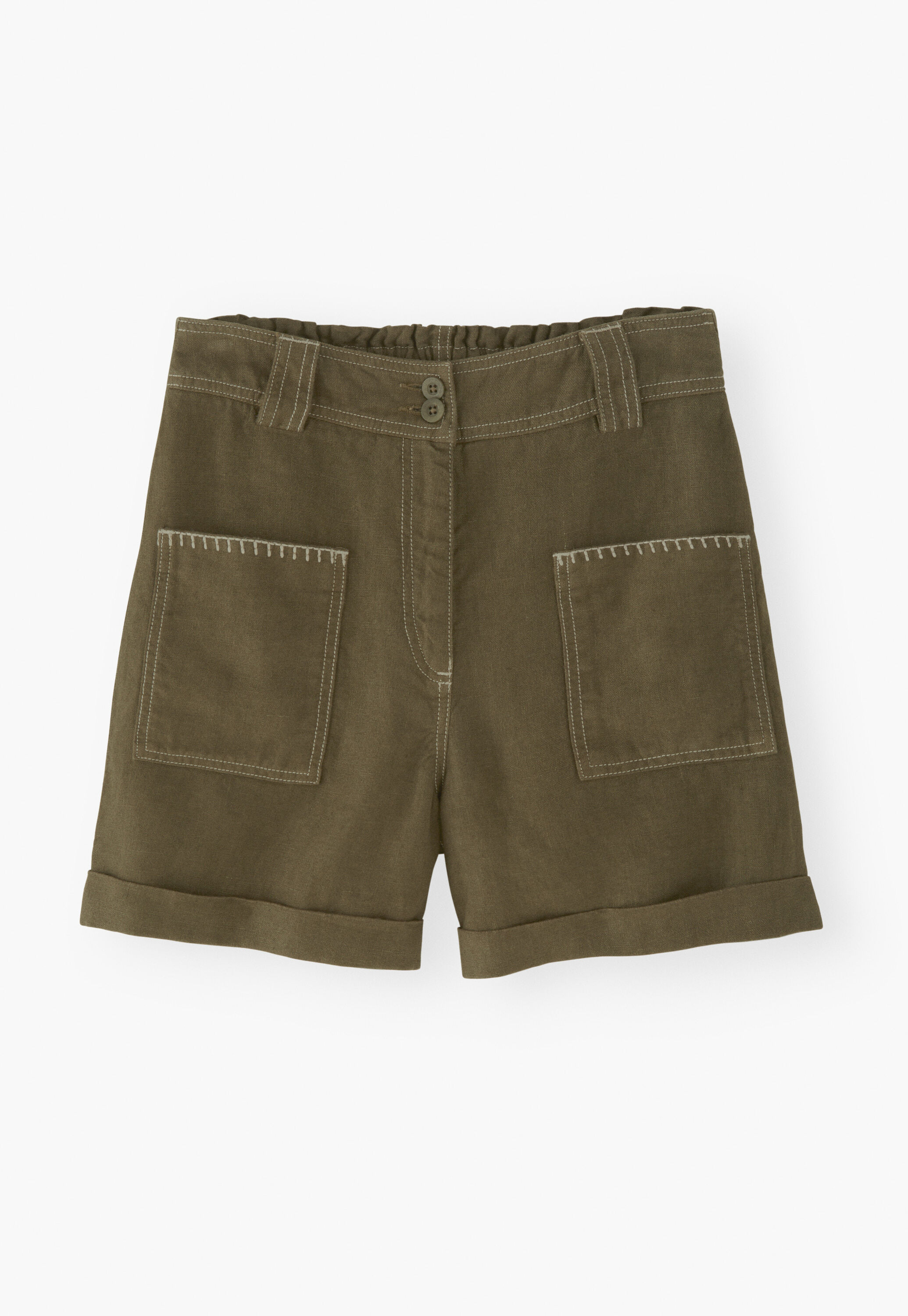 Patch-pocket shorts