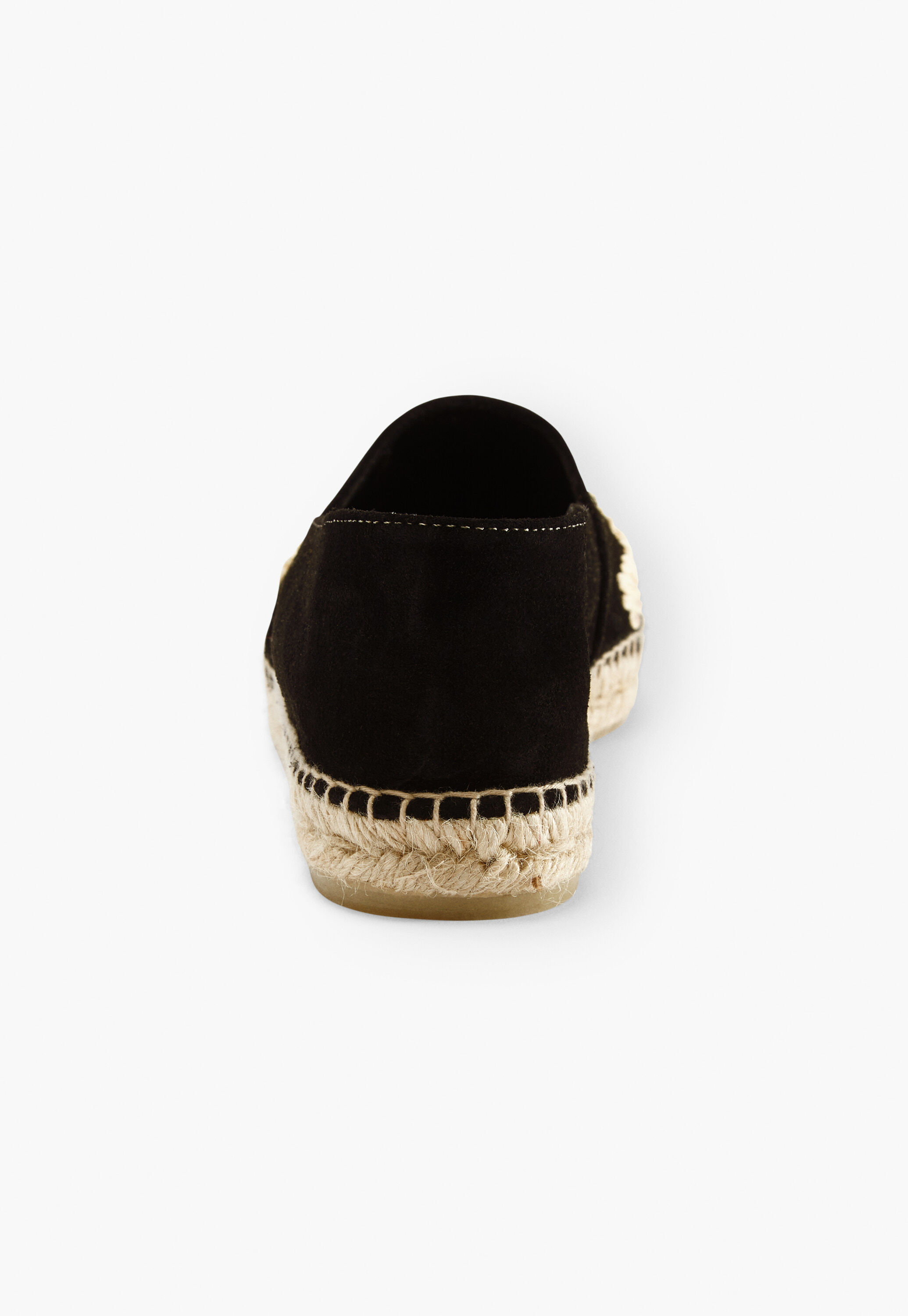 Raffia toe espadrilles, Black, large
