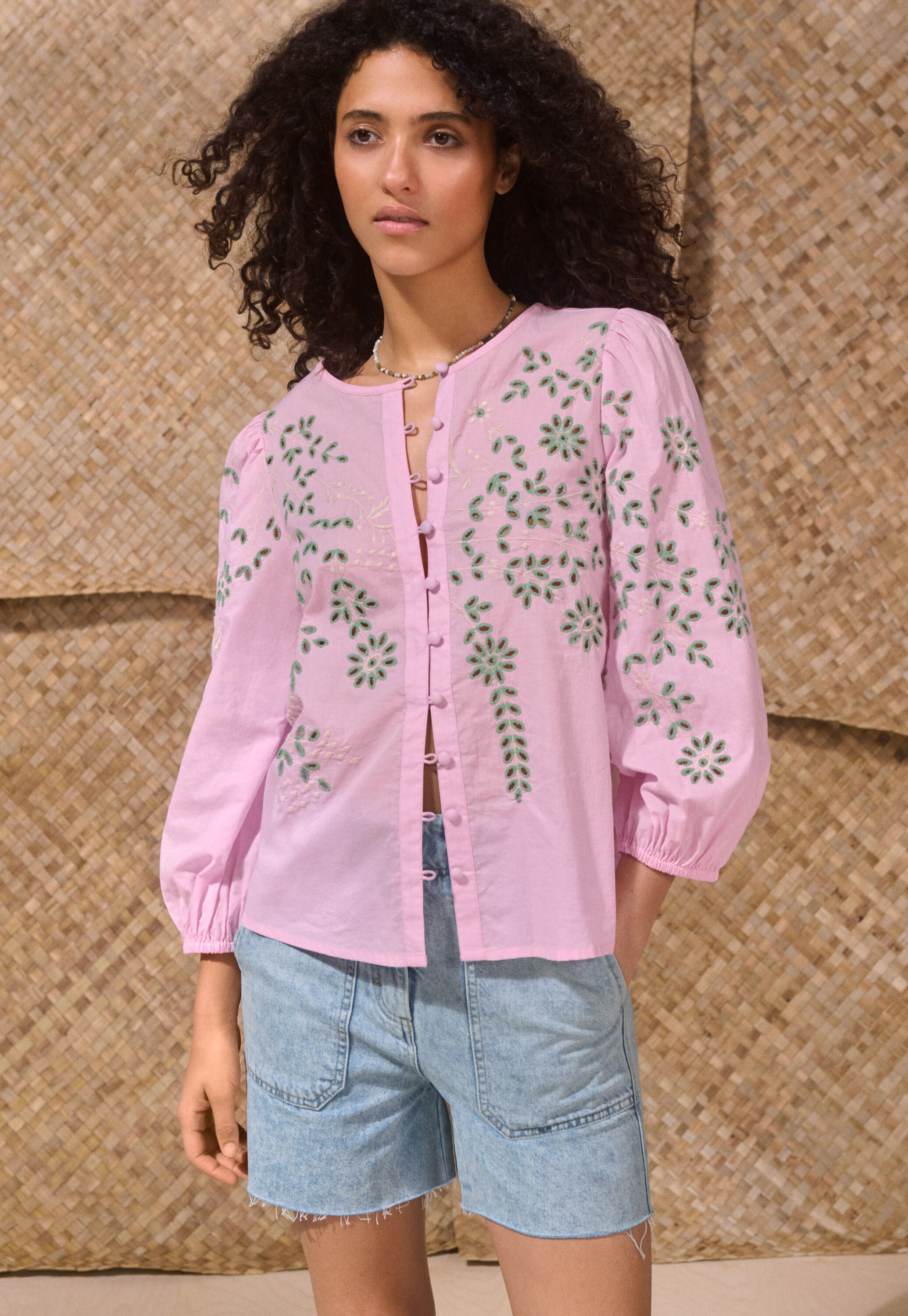 Cutwork blouse