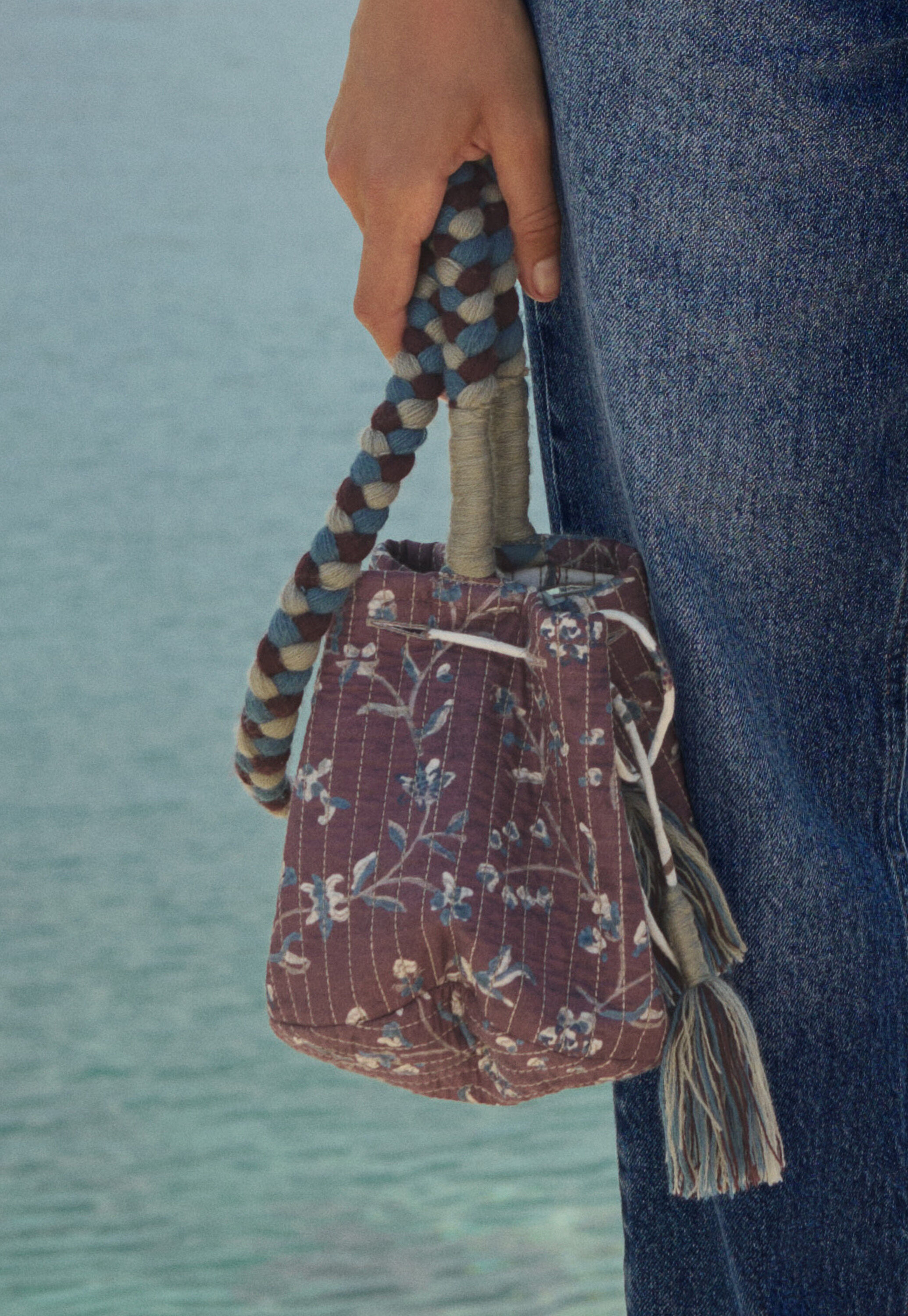 Printed crossbody bag