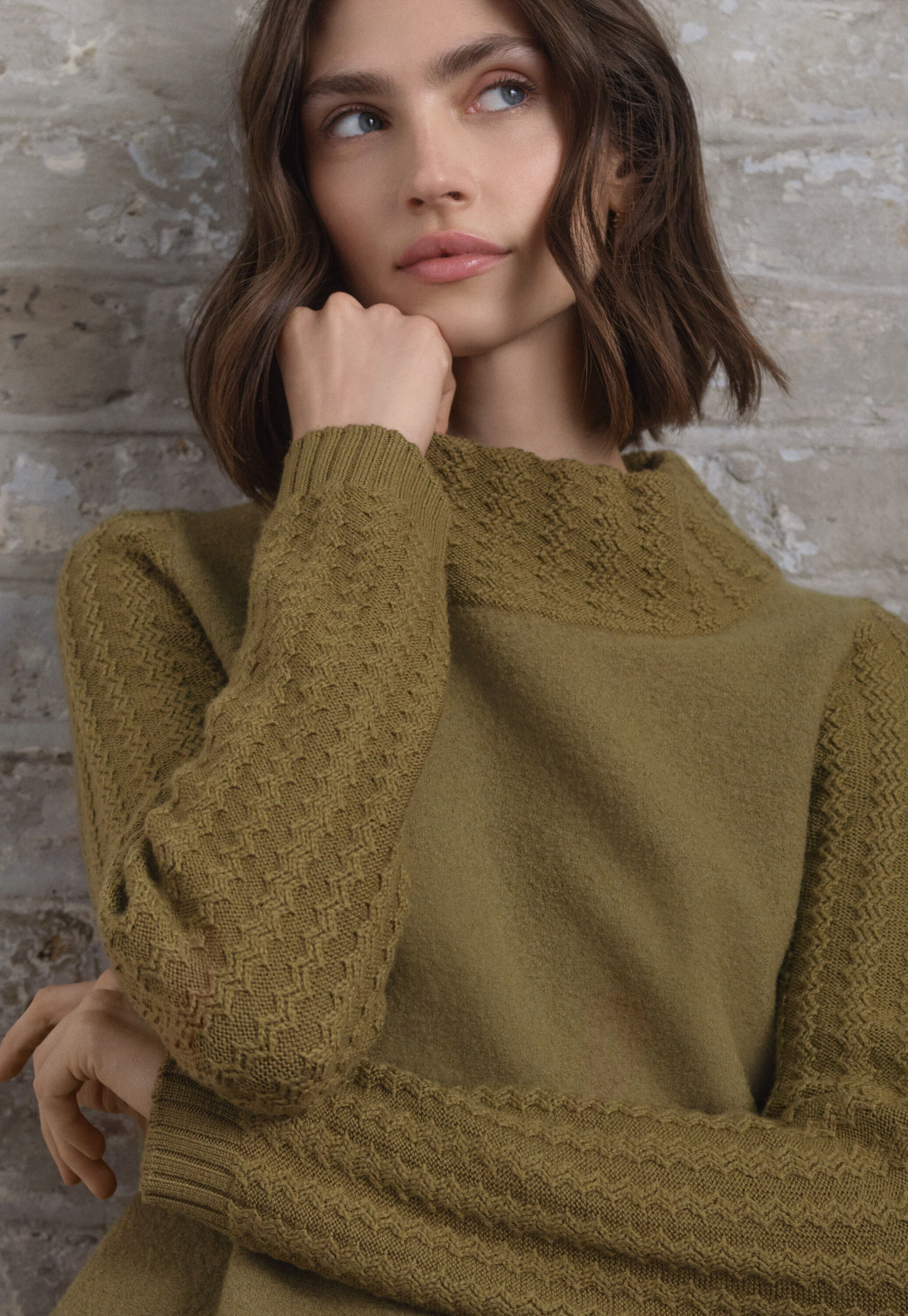 Stitch-detail sweater