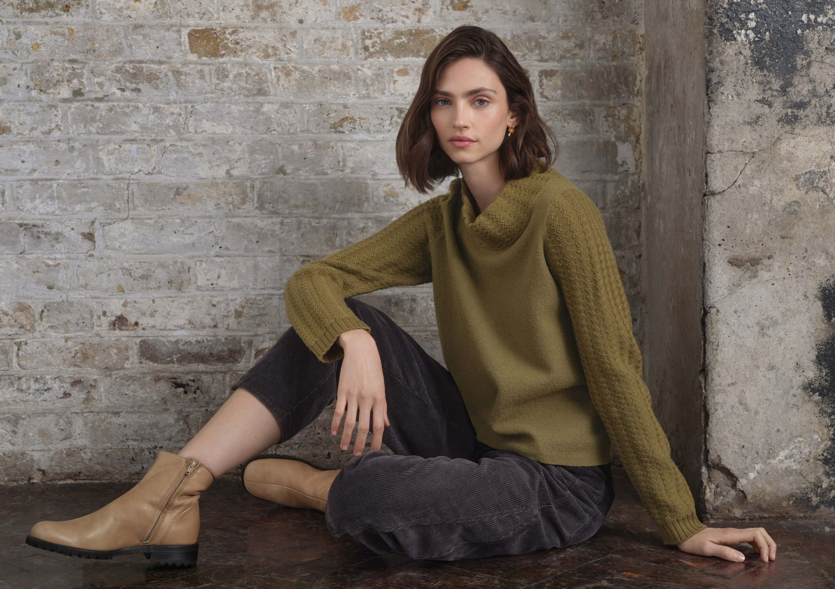 Stitch-detail sweater