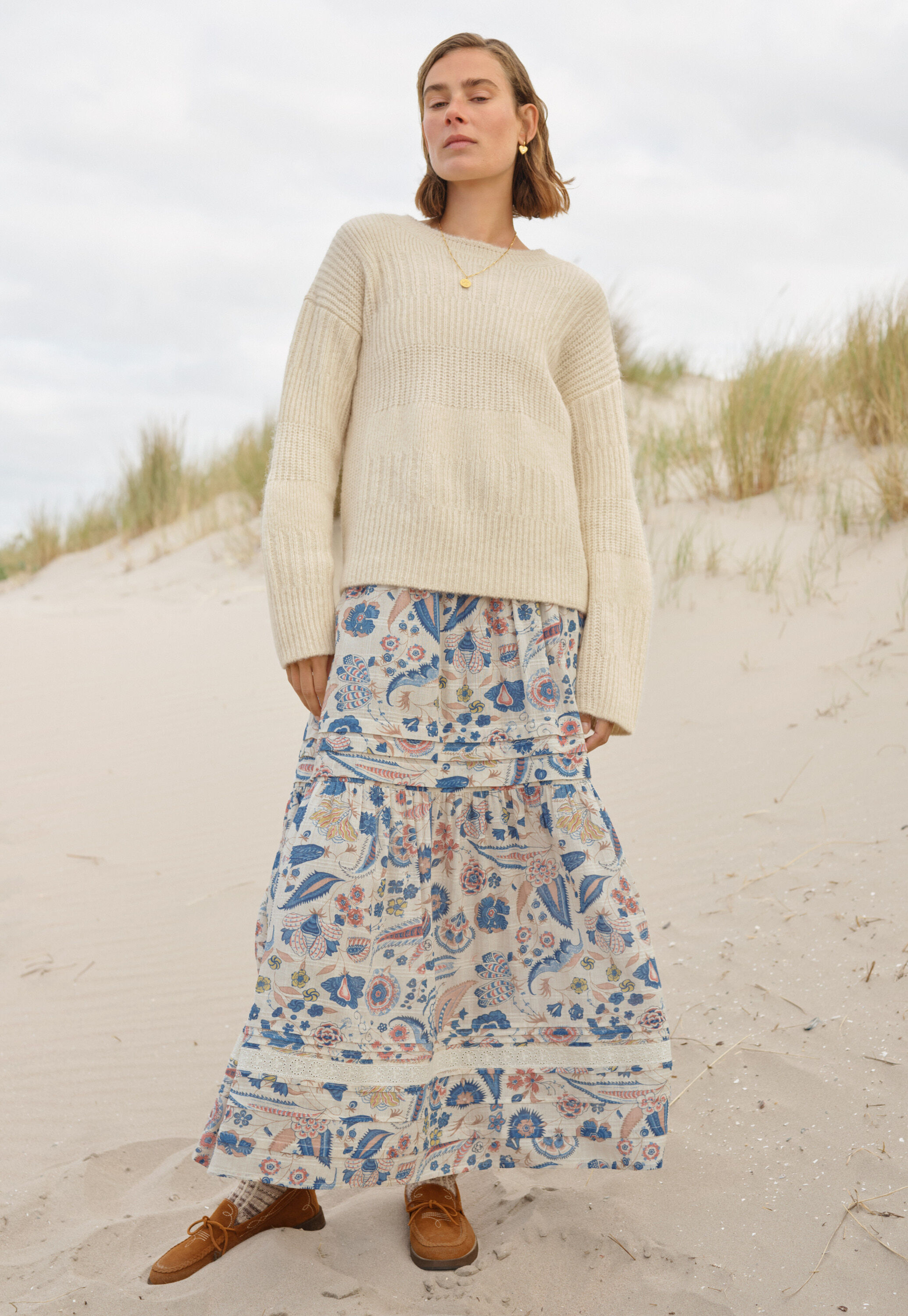 Rib-stitch sweater