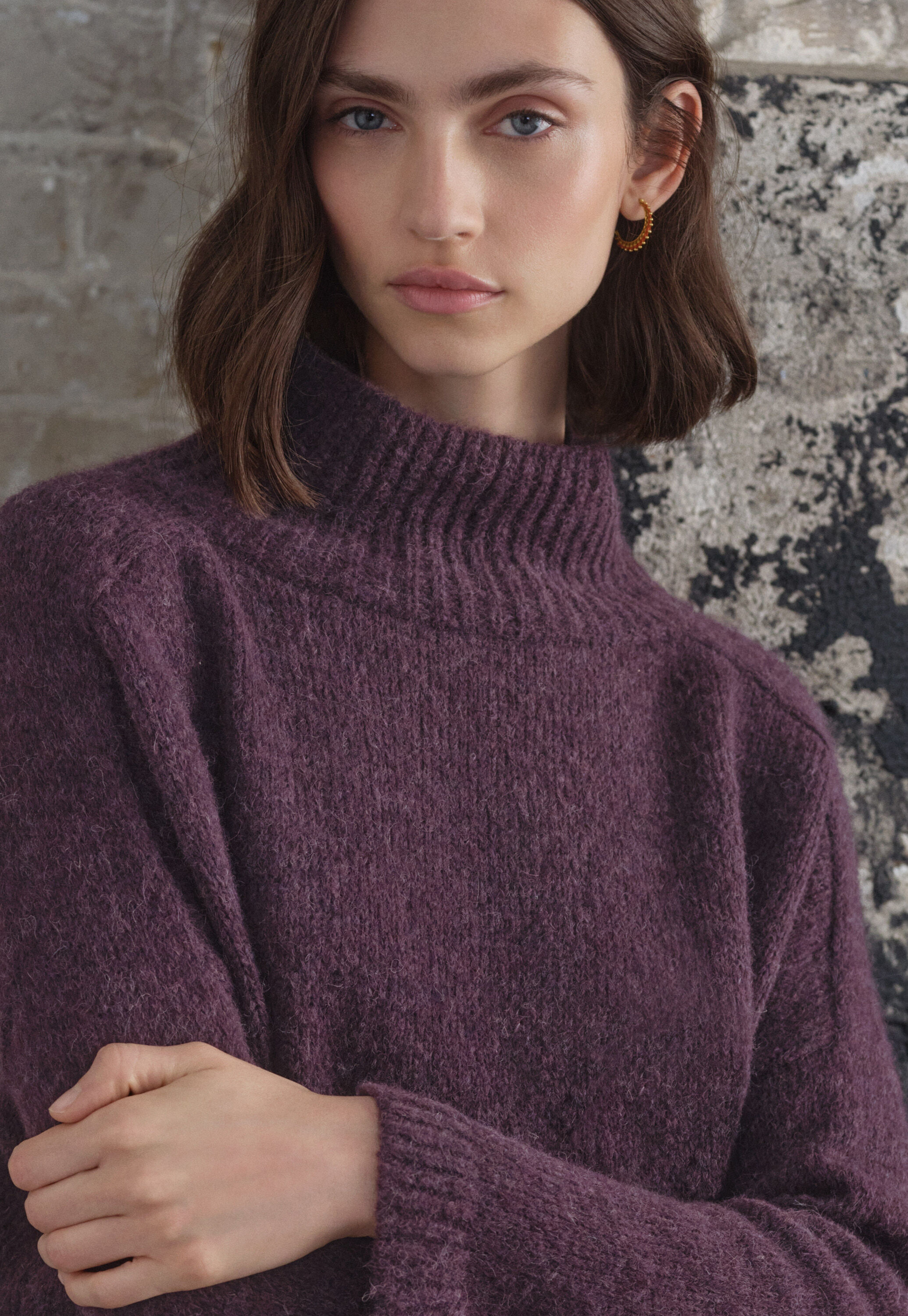 High-neck sweater