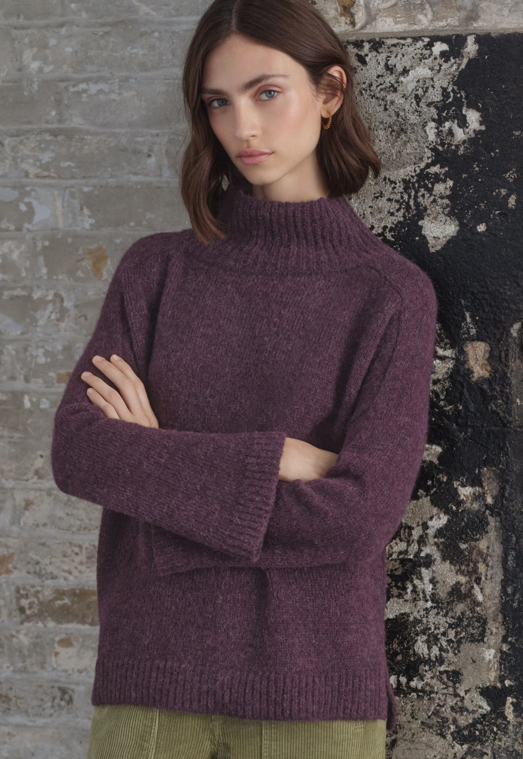 High-neck sweater