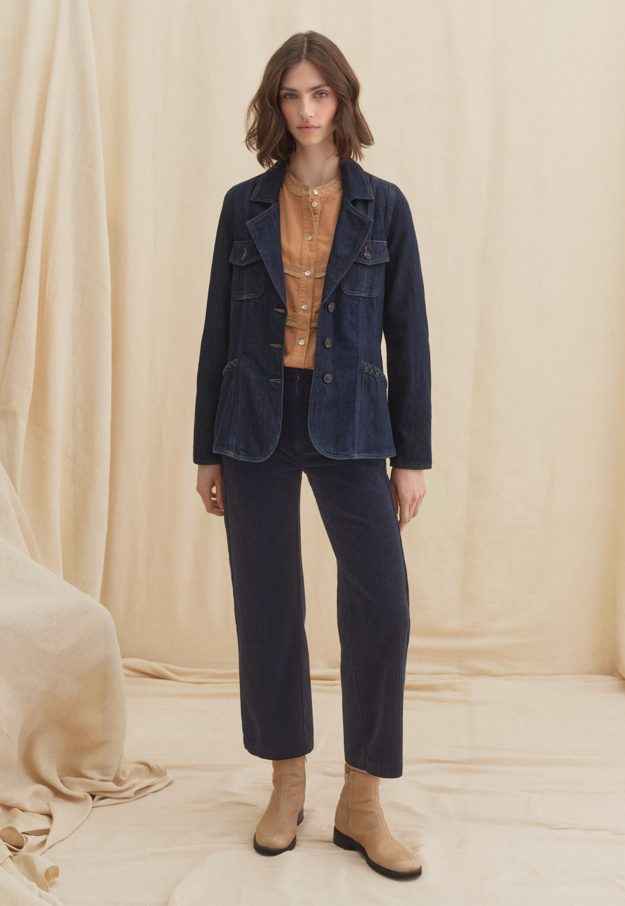 Denim blazer
