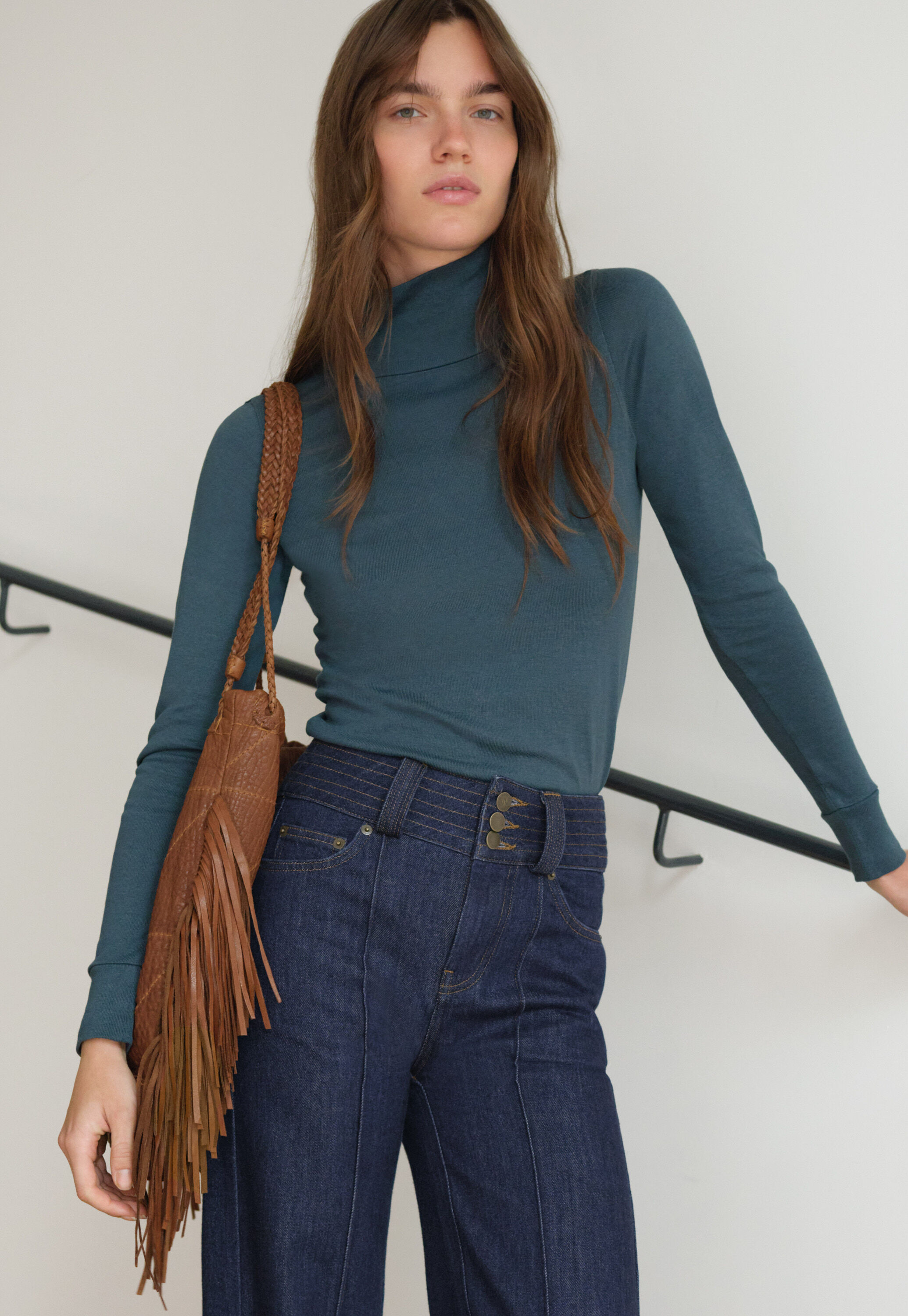 Roll-neck top