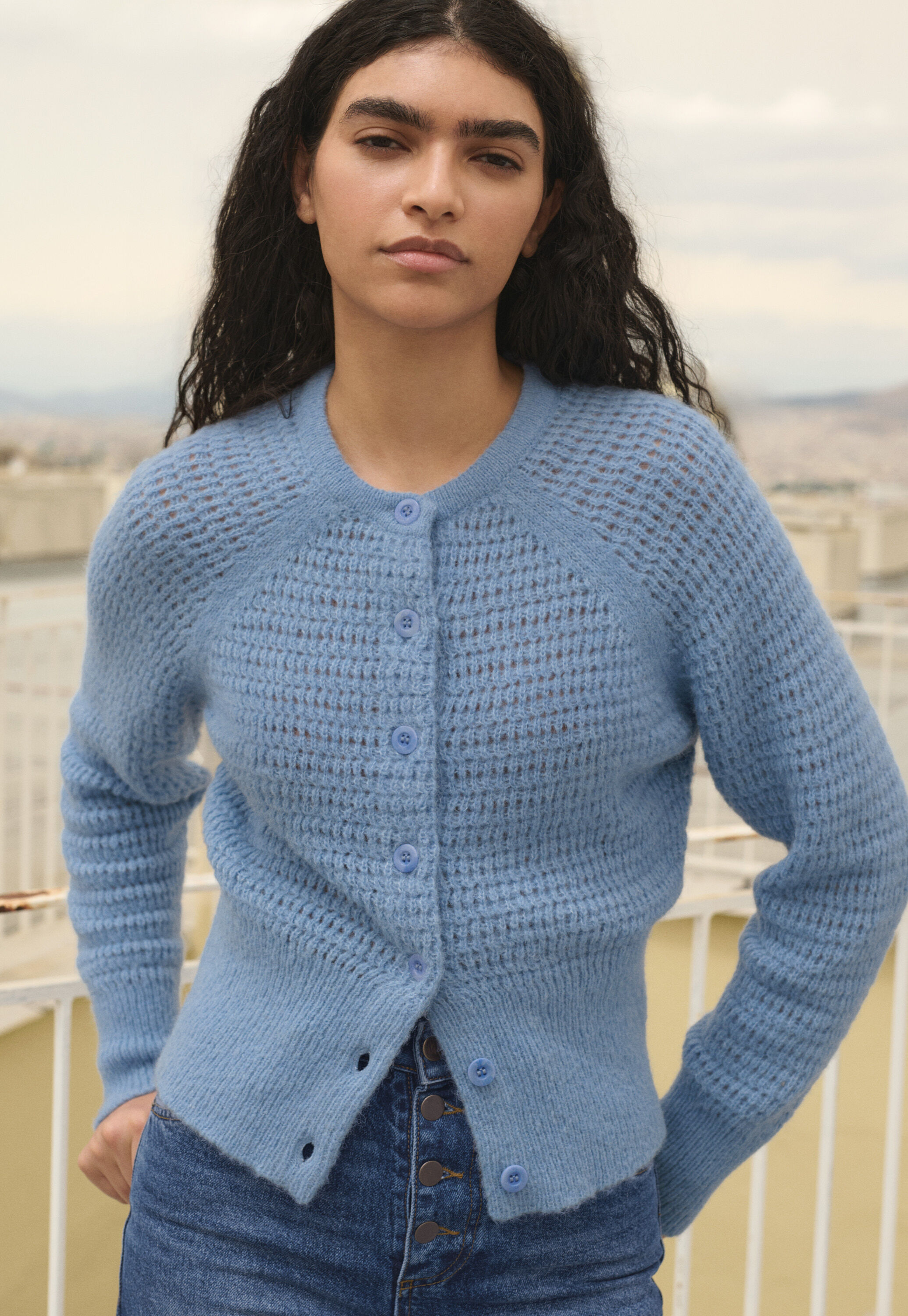 Button-through cardigan
