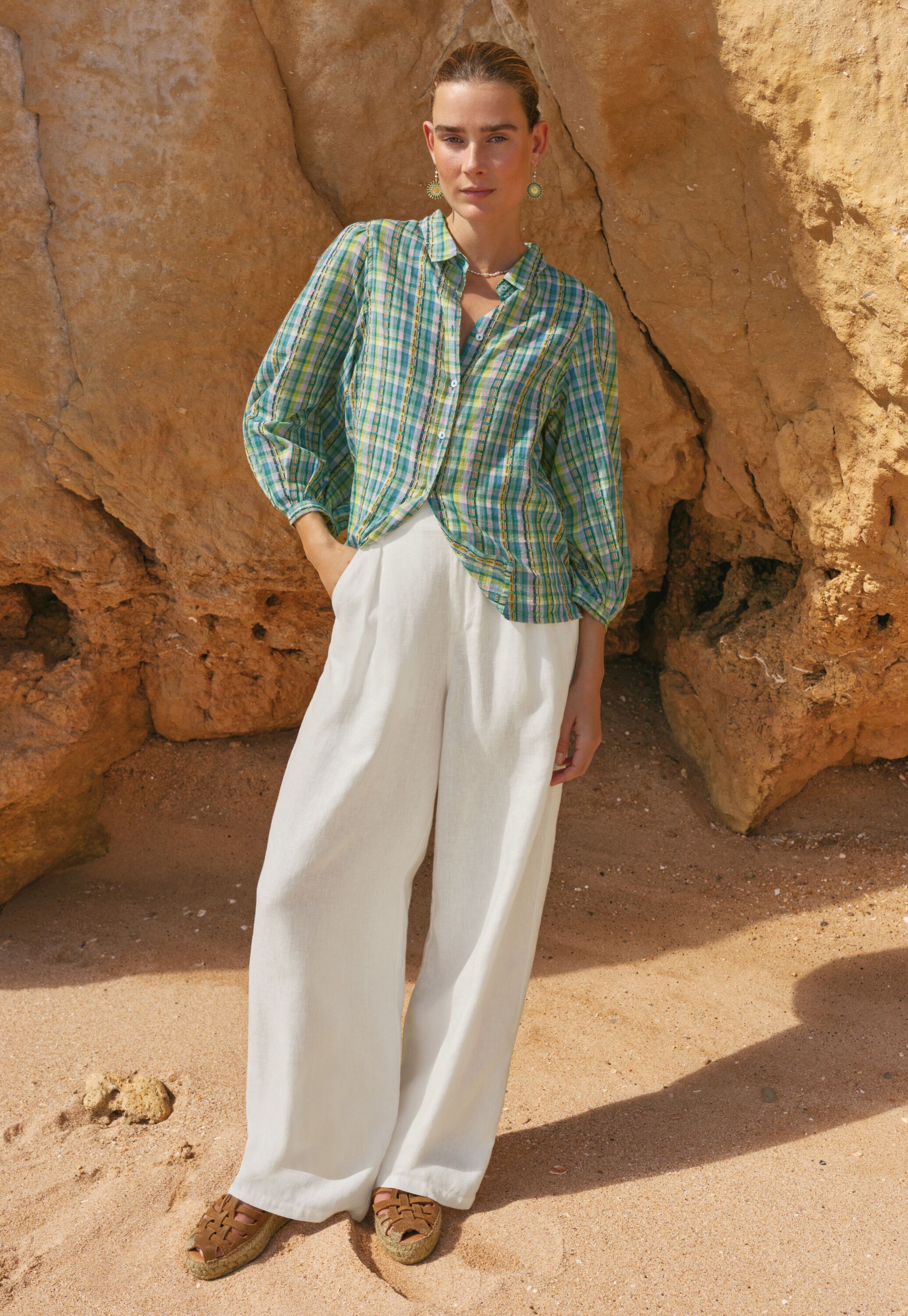 Checked blouse