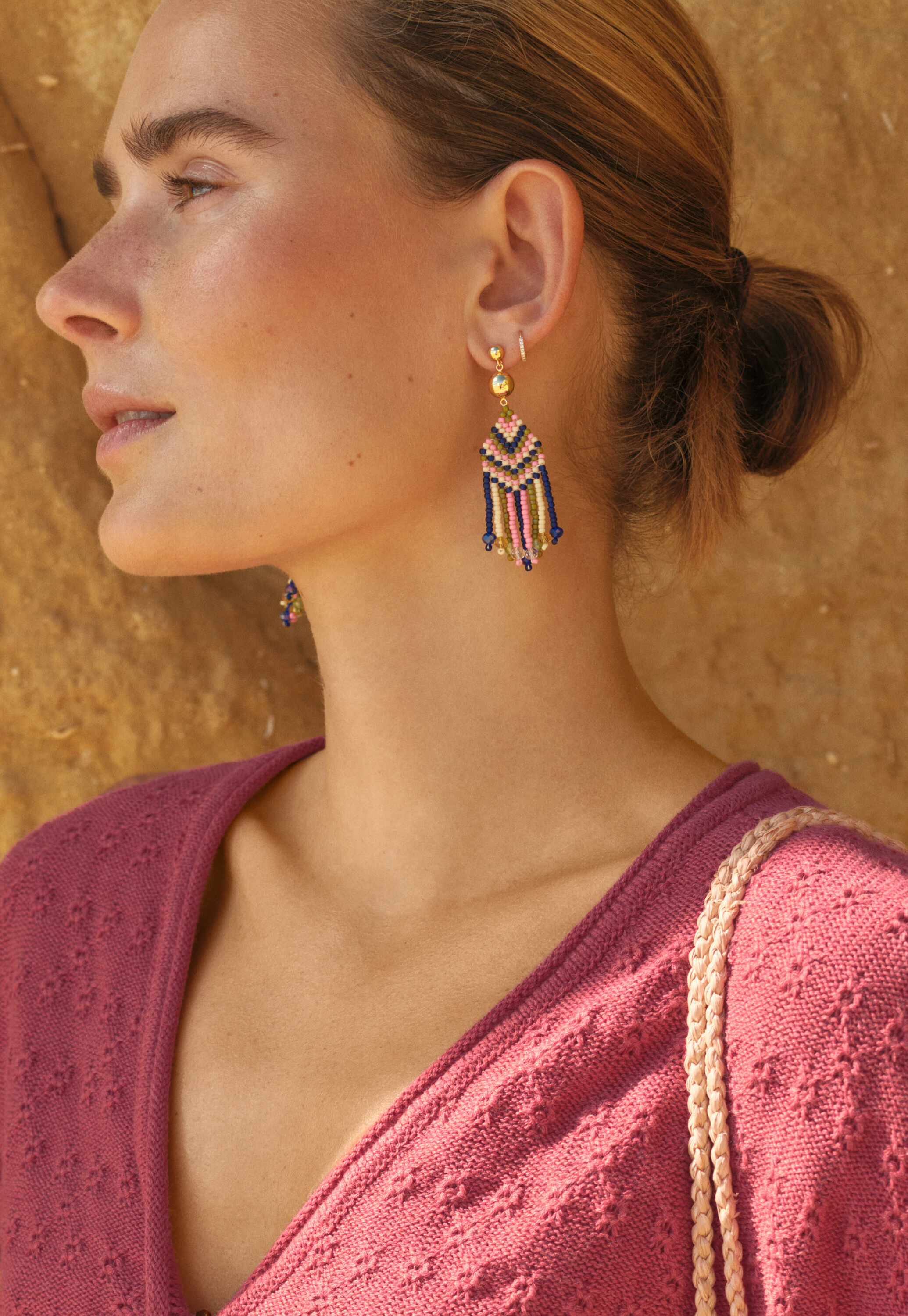 Multi-bead earrings