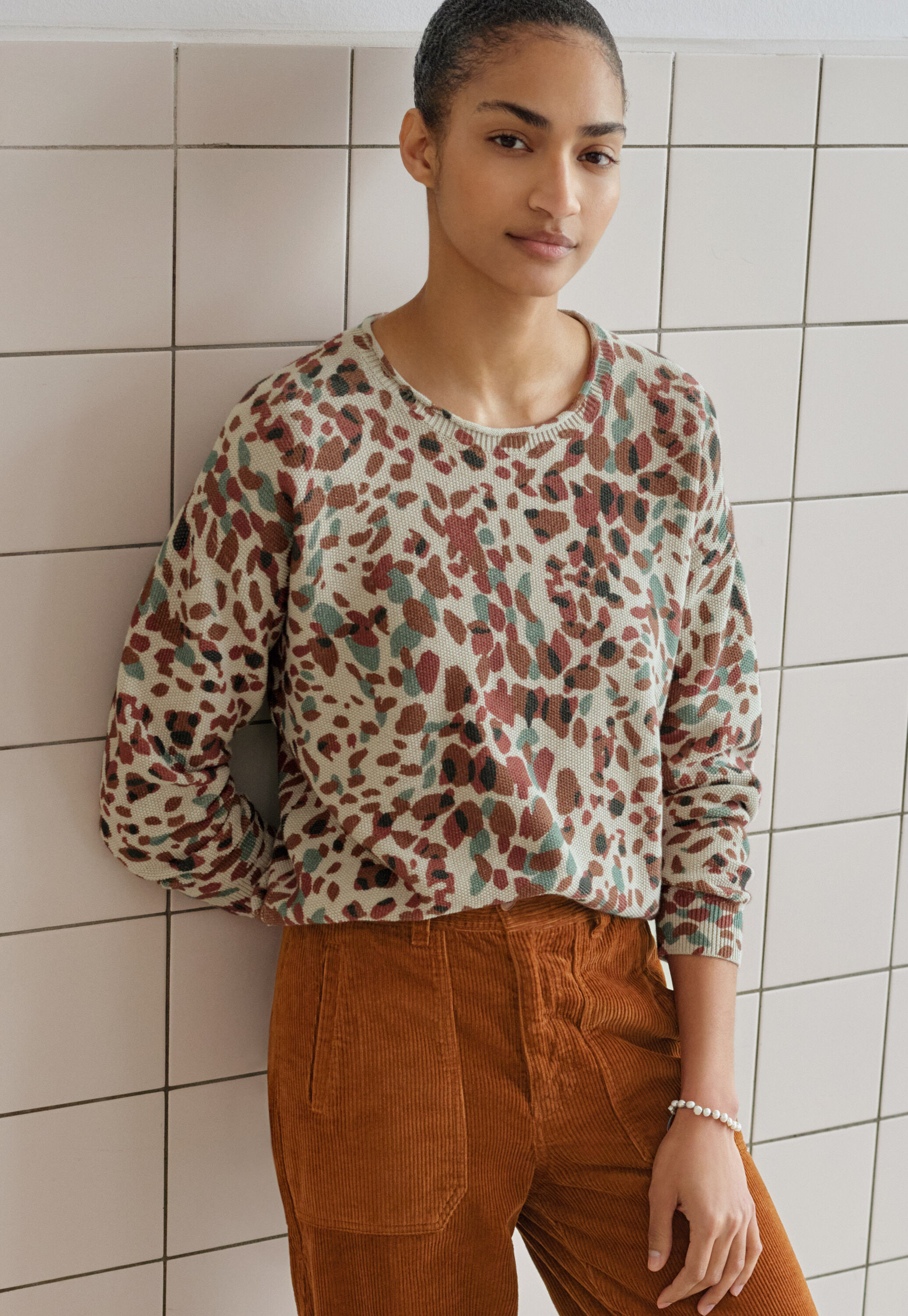 Printed sweater