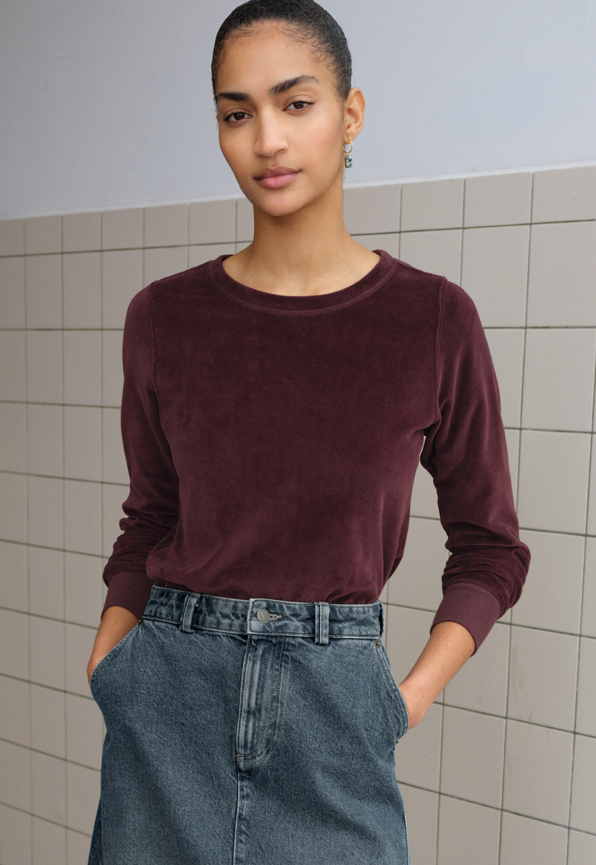Velour top