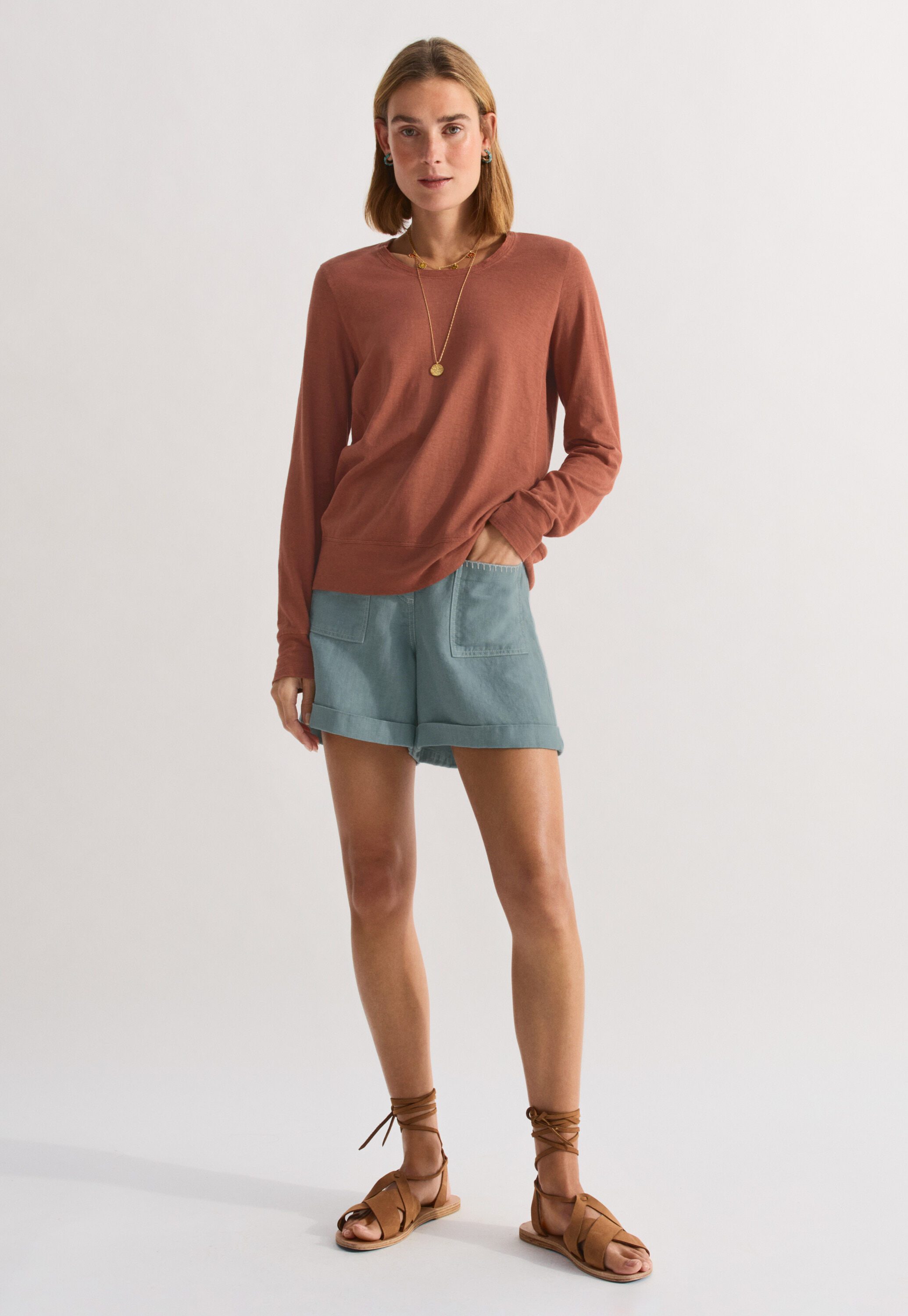 Long-sleeved top