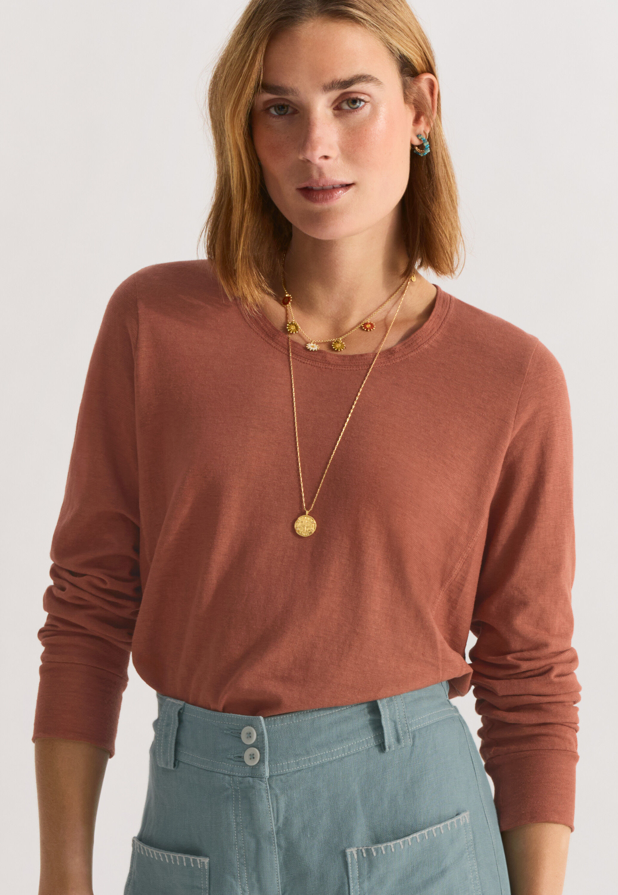 Long-sleeved top