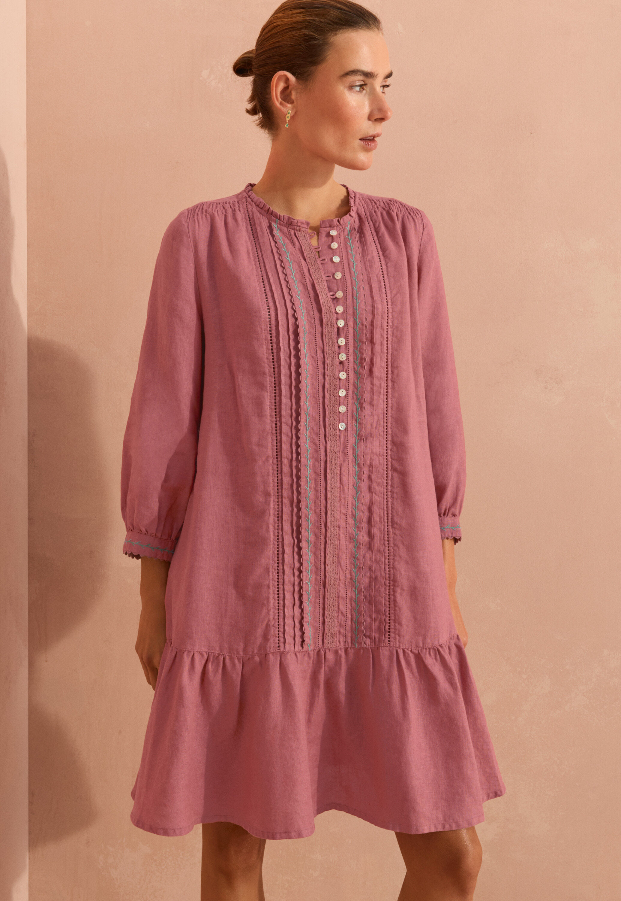 Pintucked dress