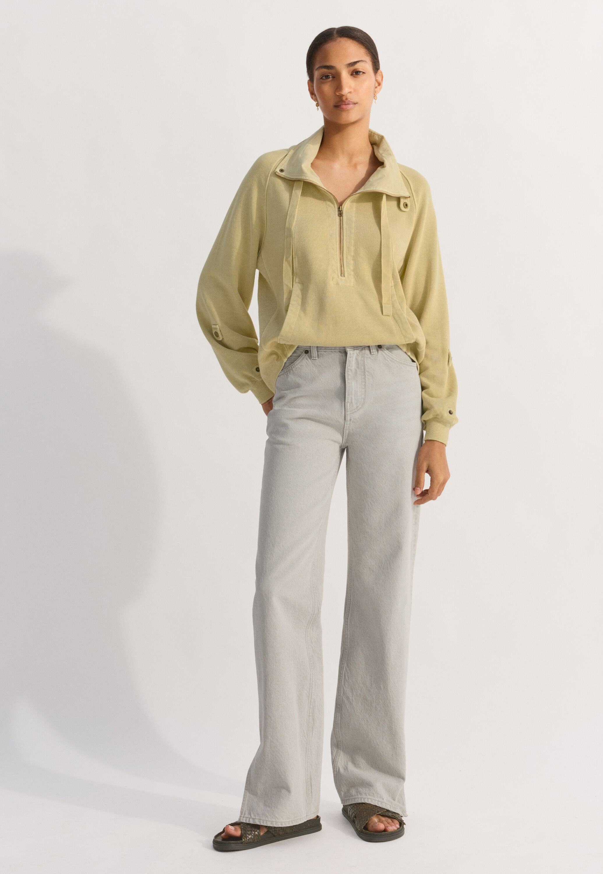 Split-hem jeans