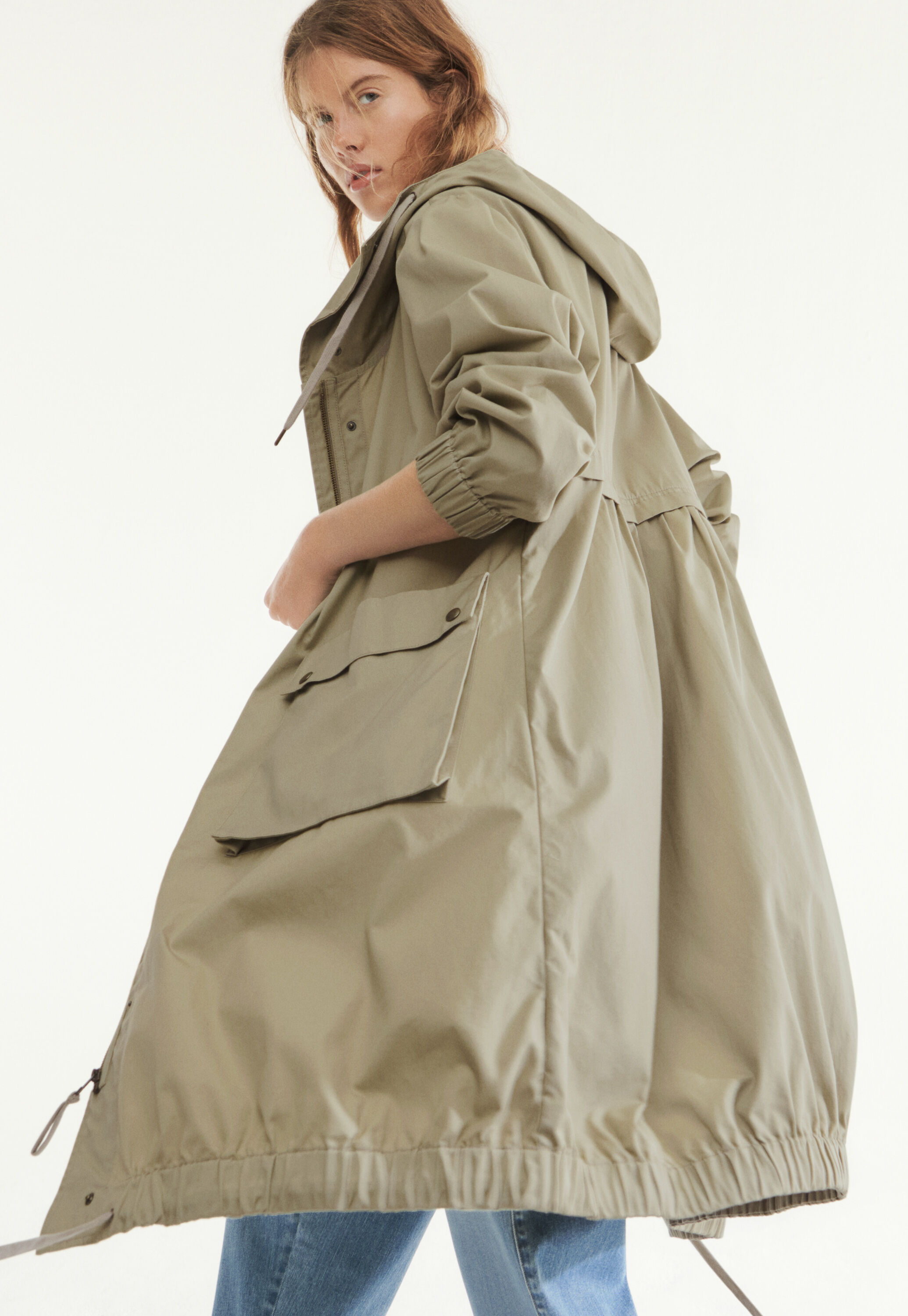 Water-resistant parka