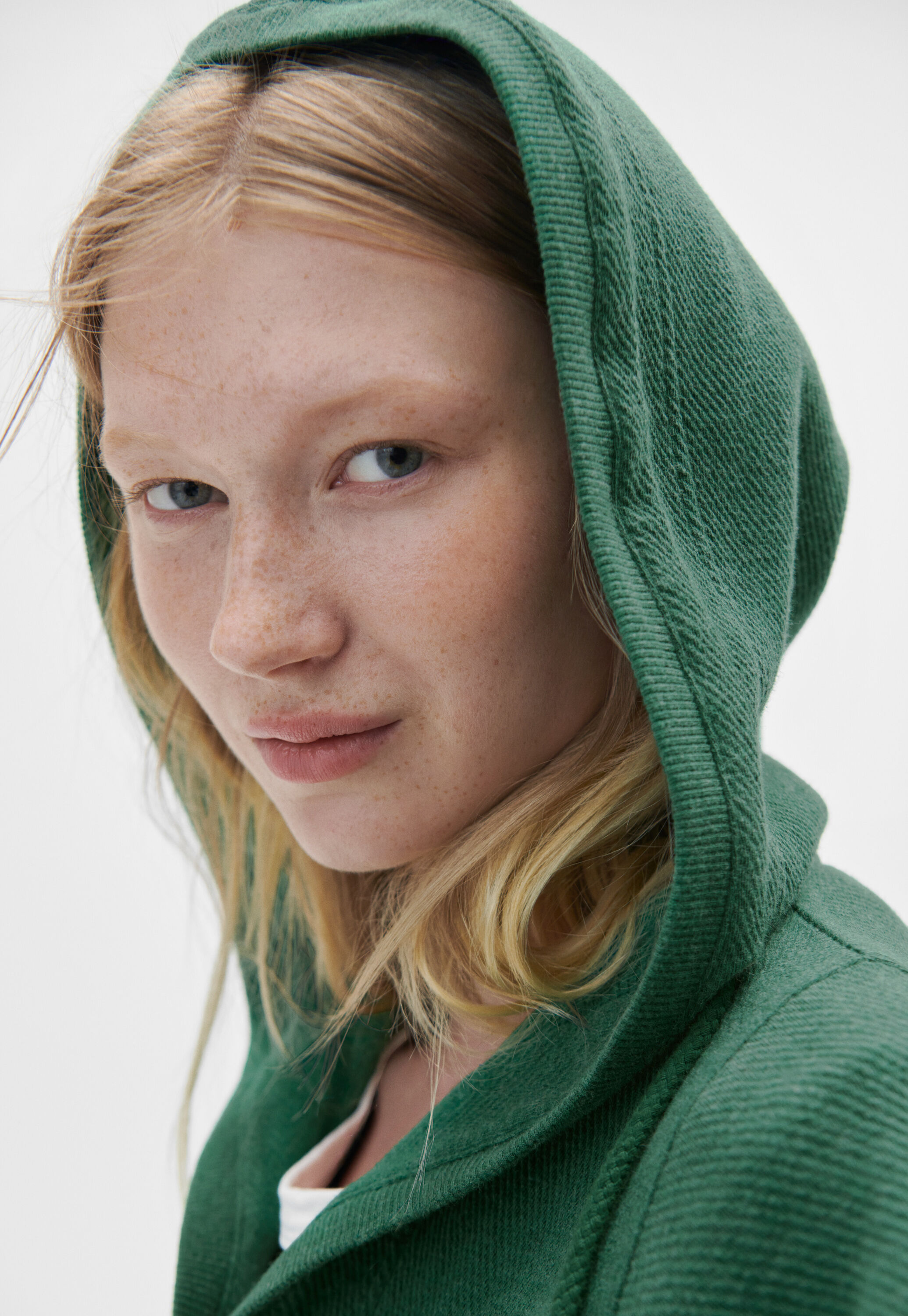 V-neck hoodie