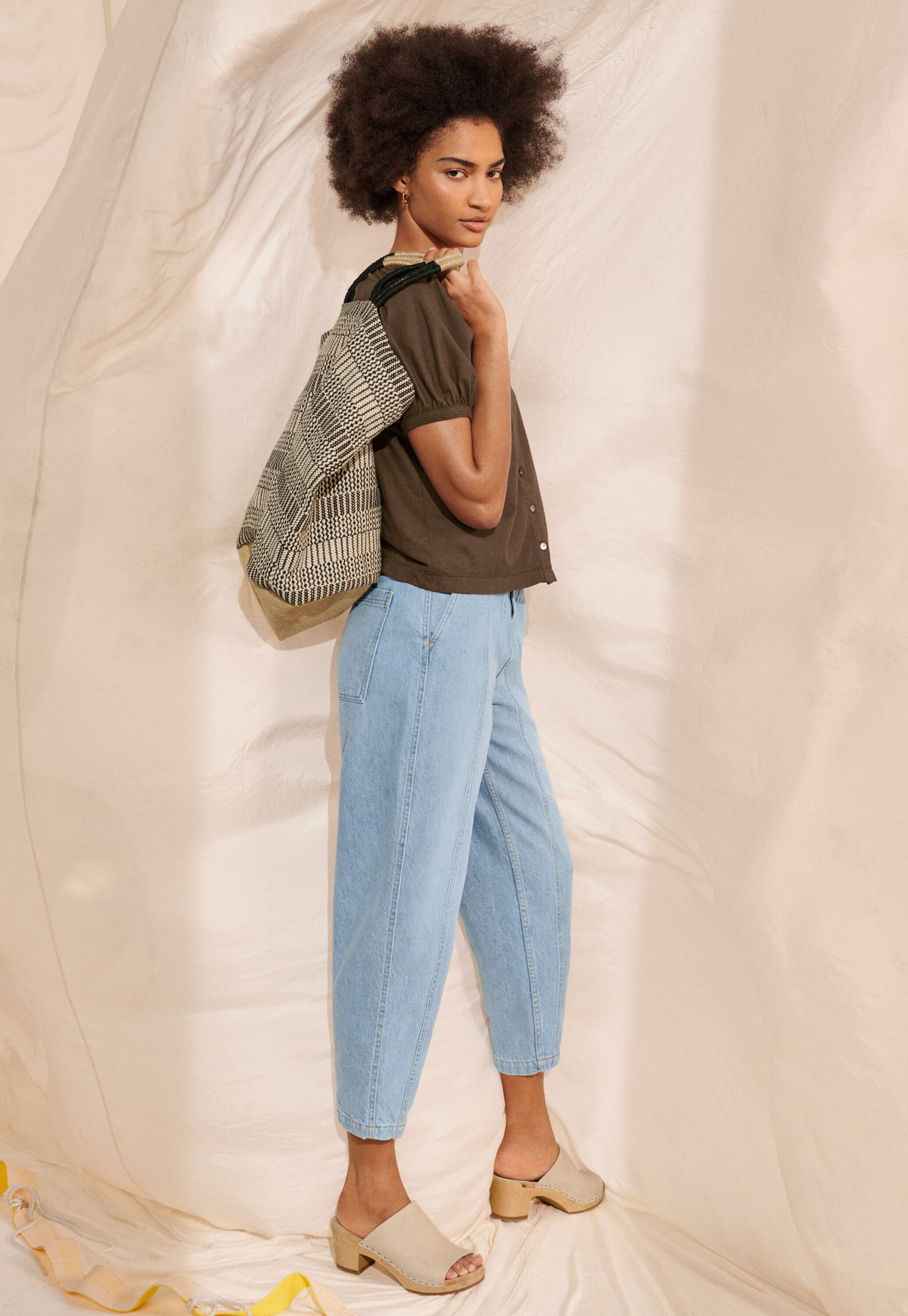 Button-through top