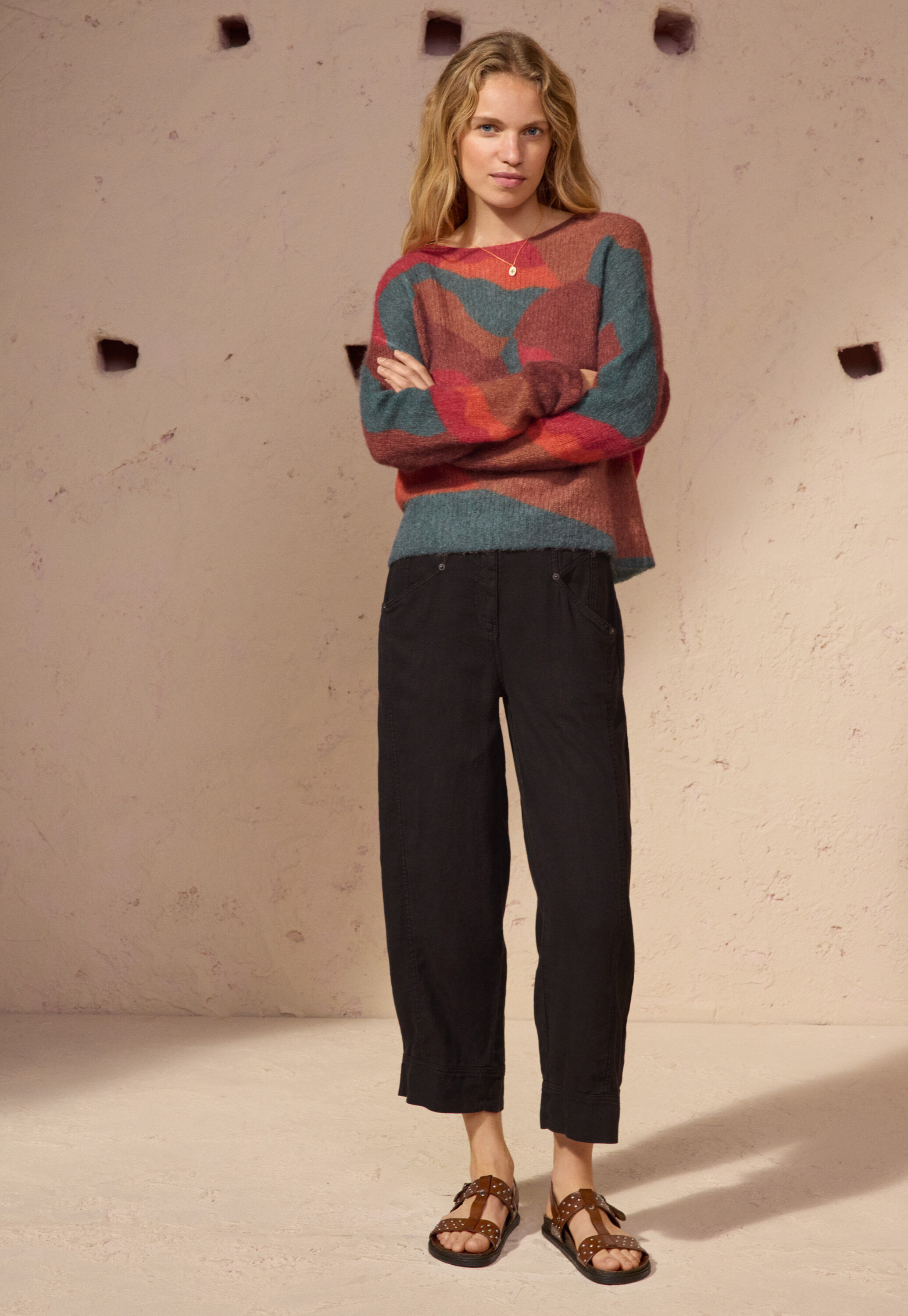 Printed sweater