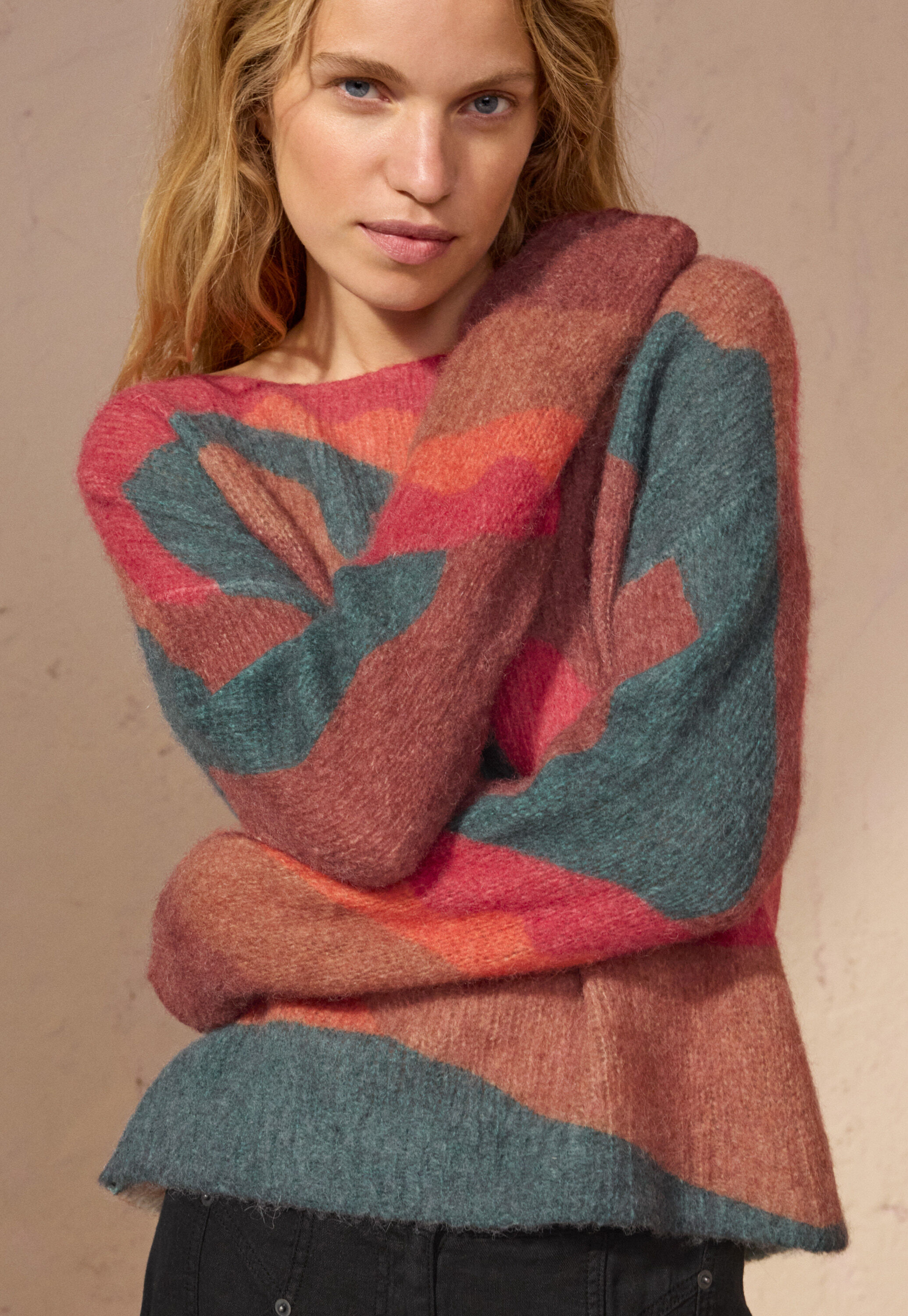 Printed sweater
