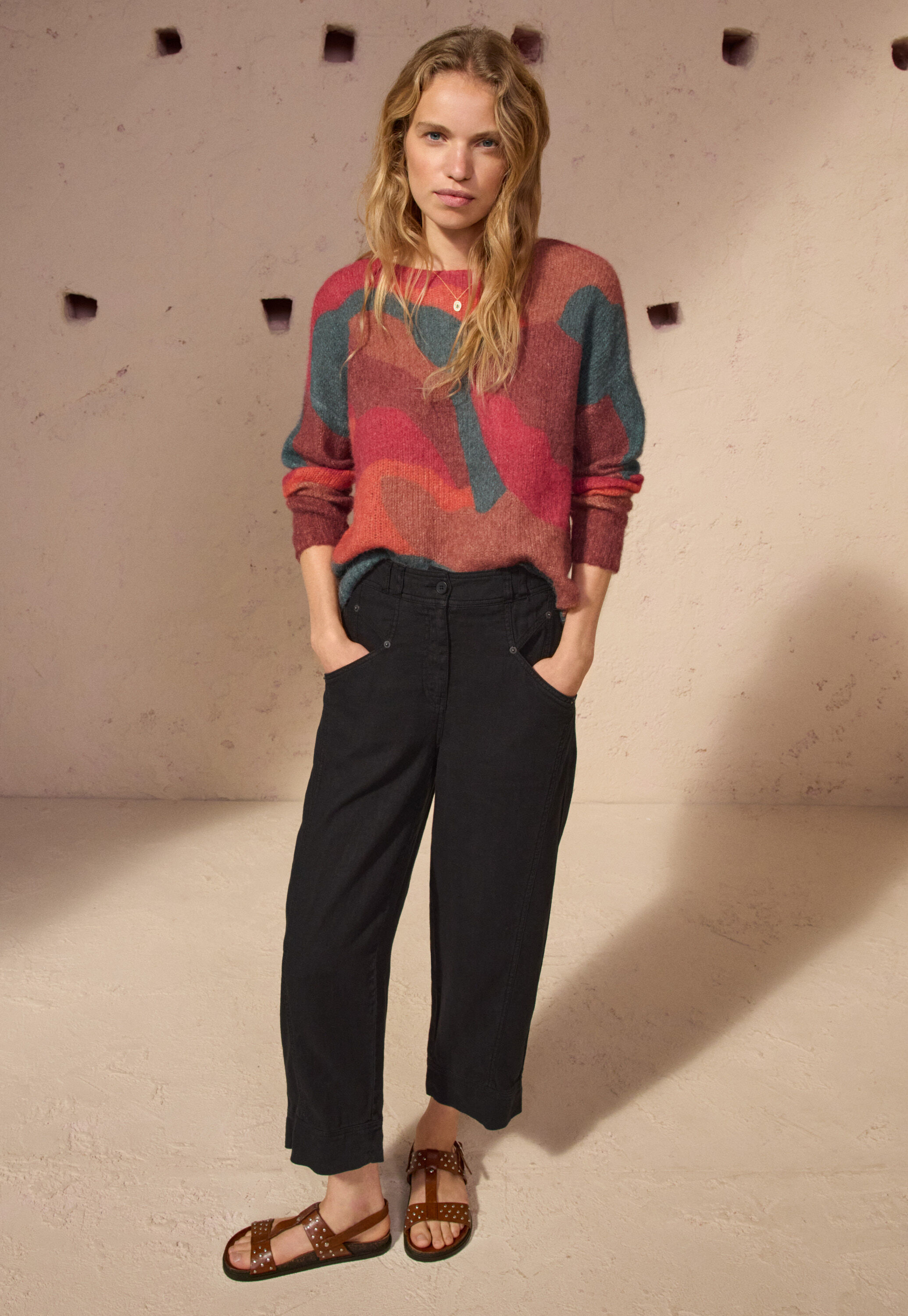 Printed sweater