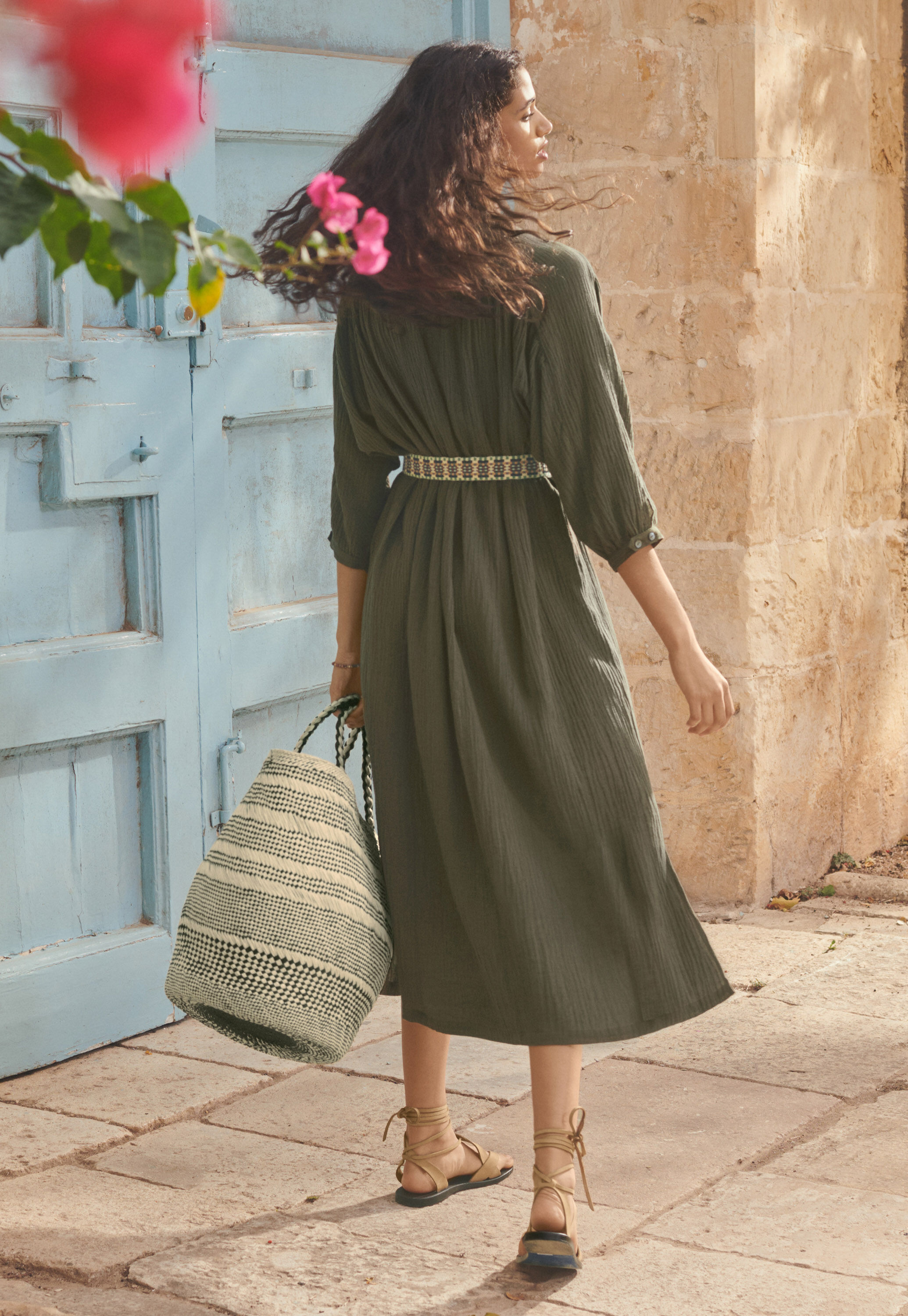 Button-through dress