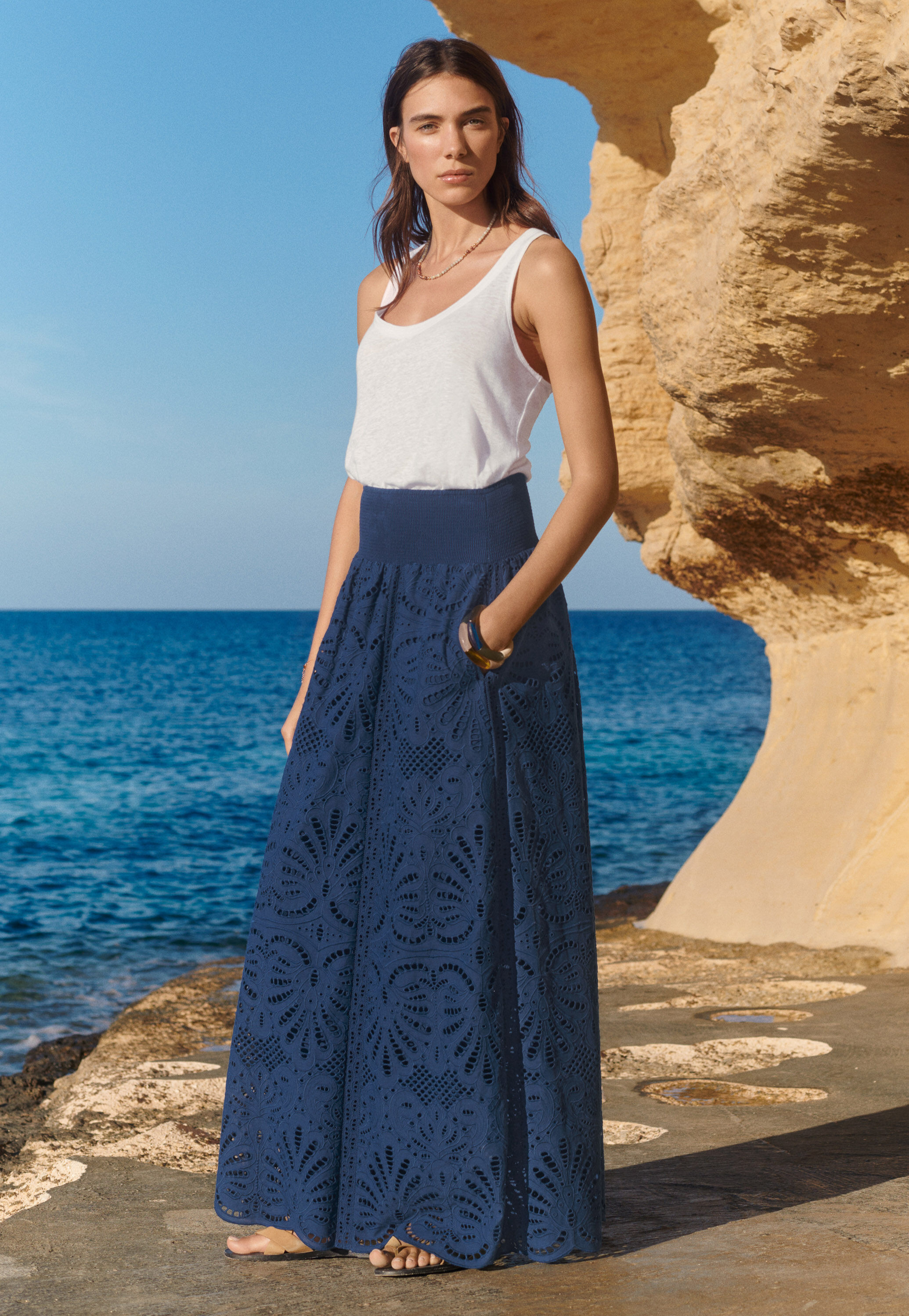 Broderie anglaise skirt