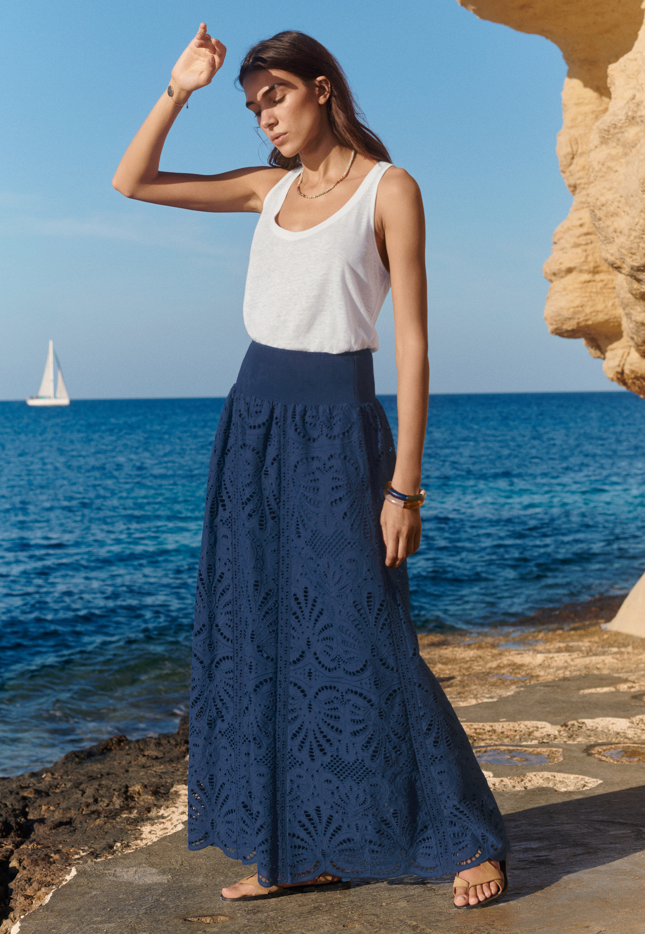 Broderie anglaise skirt