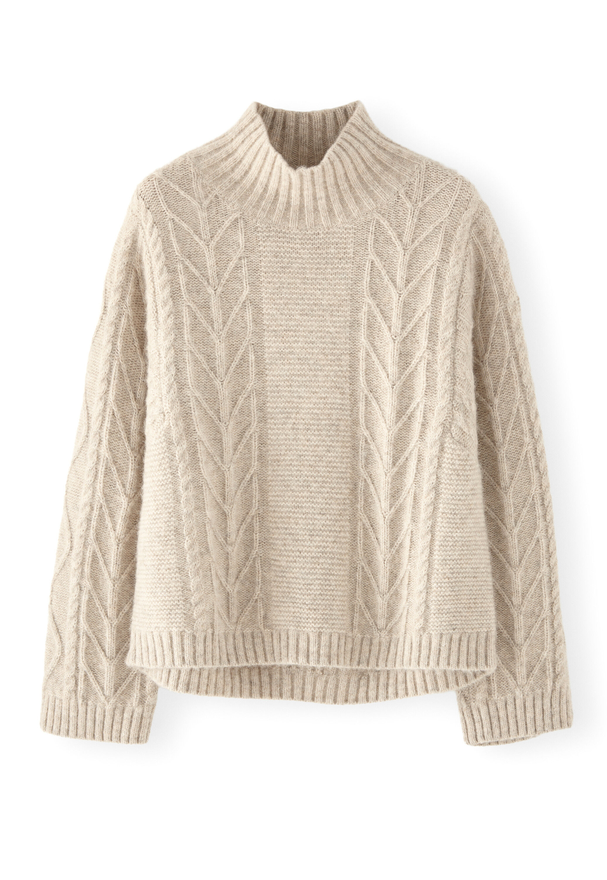 Cable-knit sweater