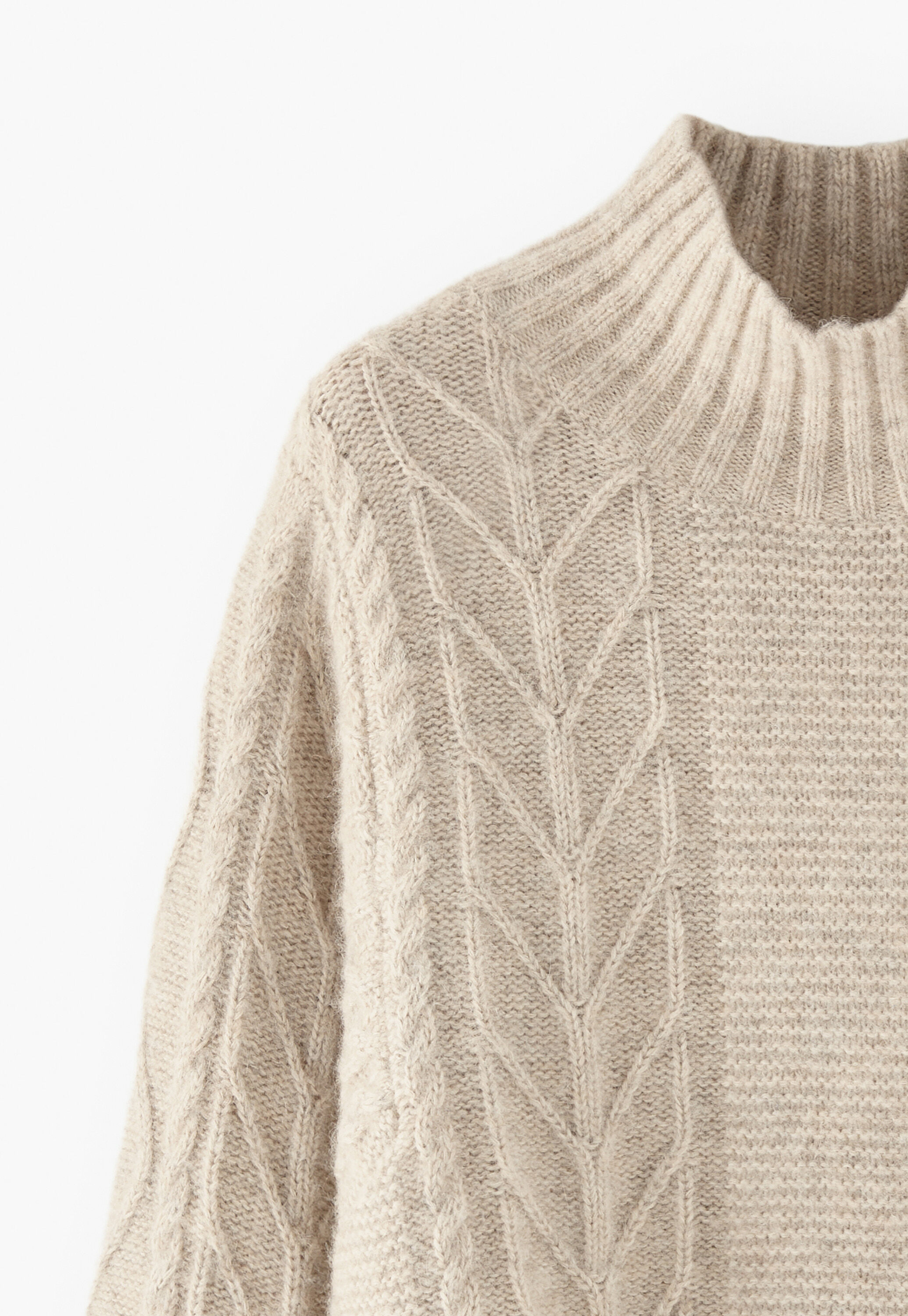Cable-knit sweater