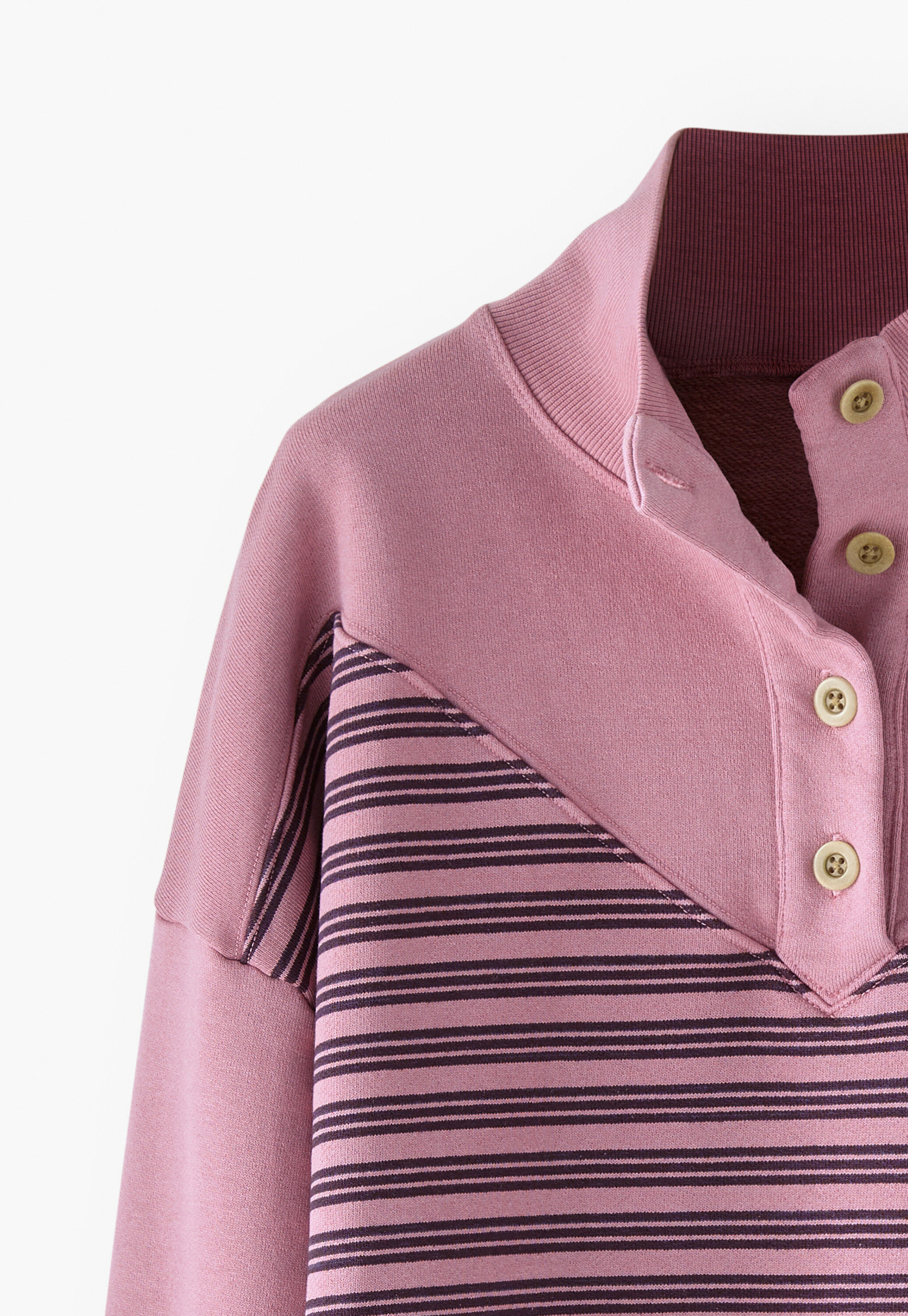 Funnel-neck sweatshirt