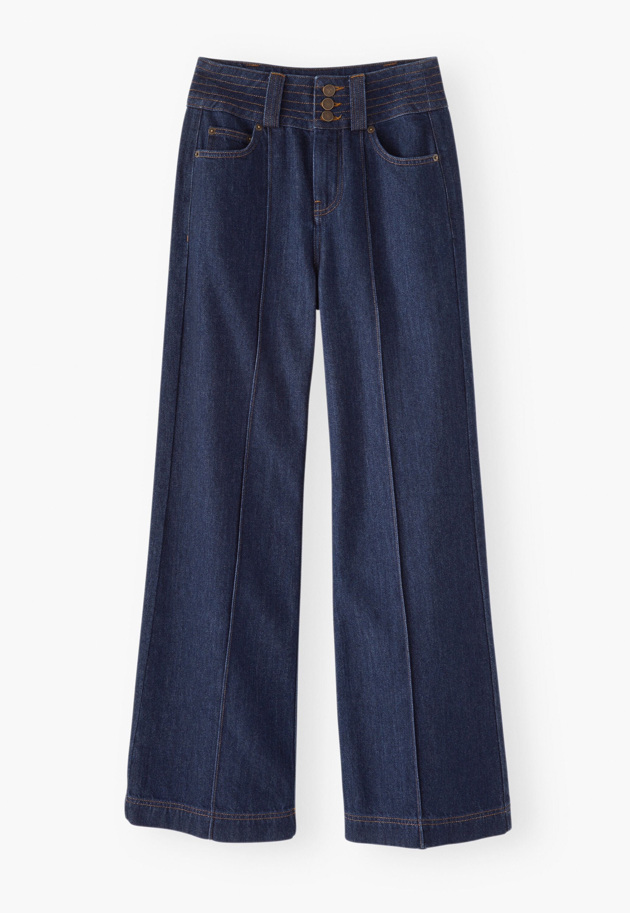 Drapey wide-leg jeans