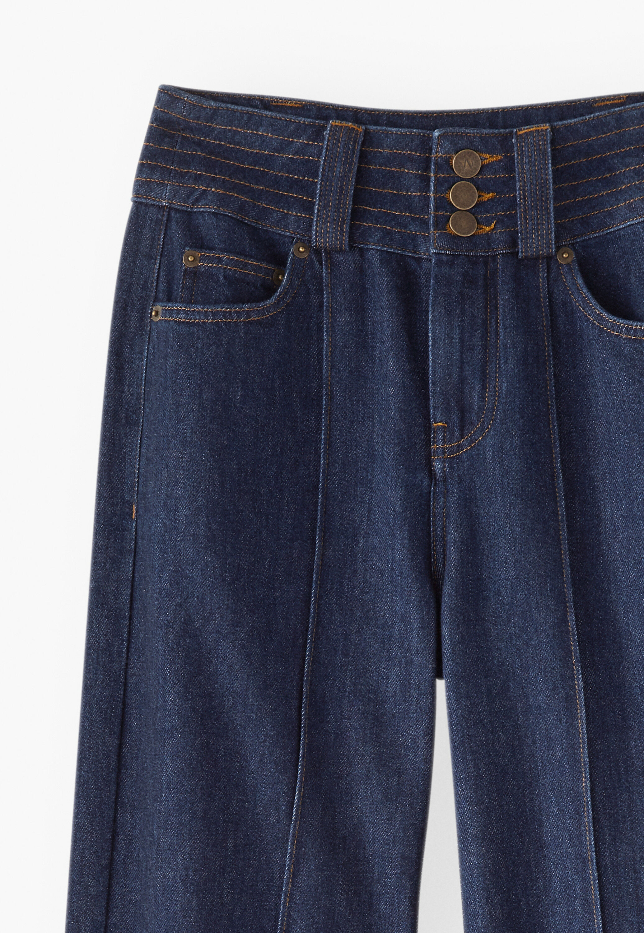 Drapey wide-leg jeans