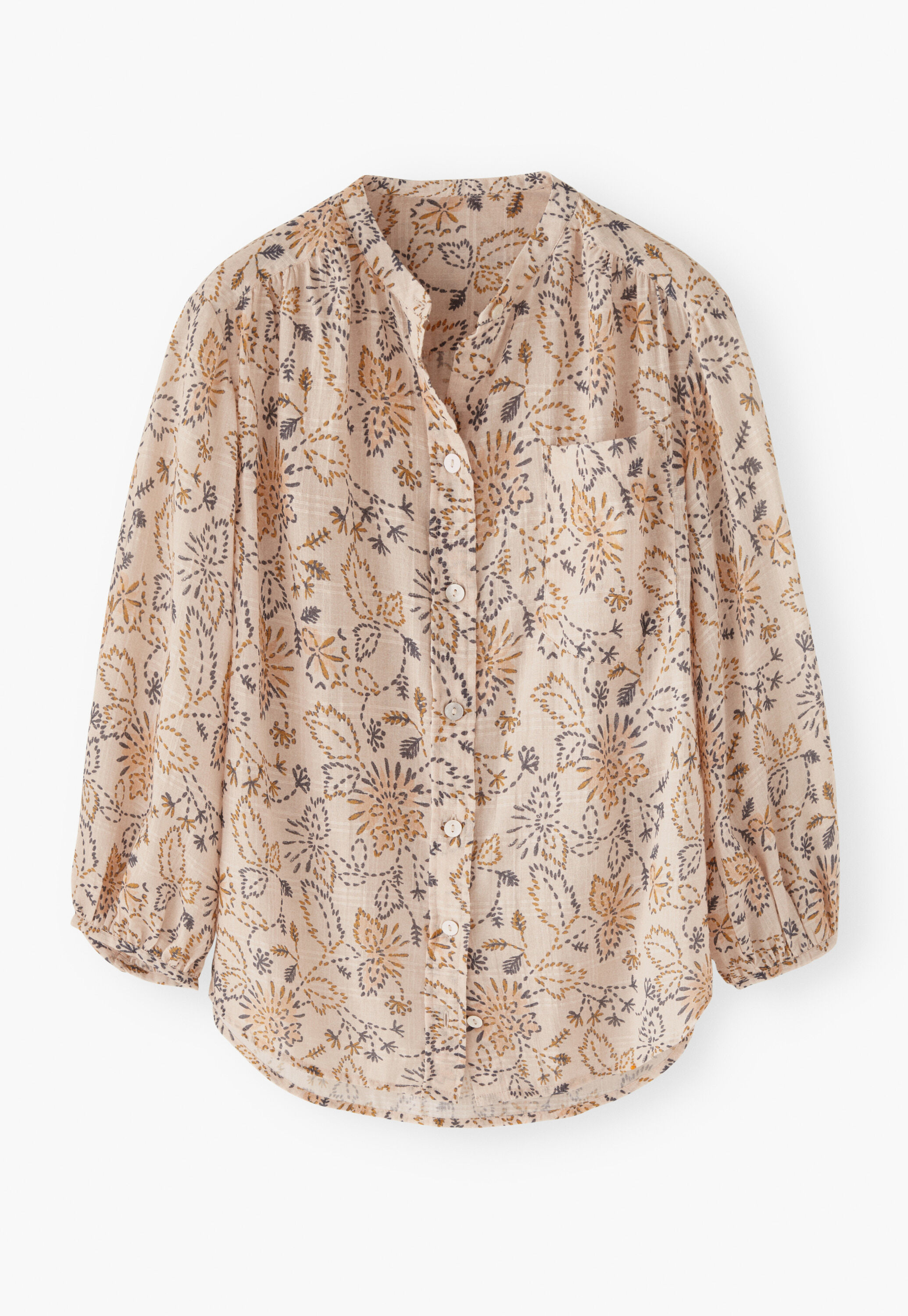 Printed boyfriend shirt