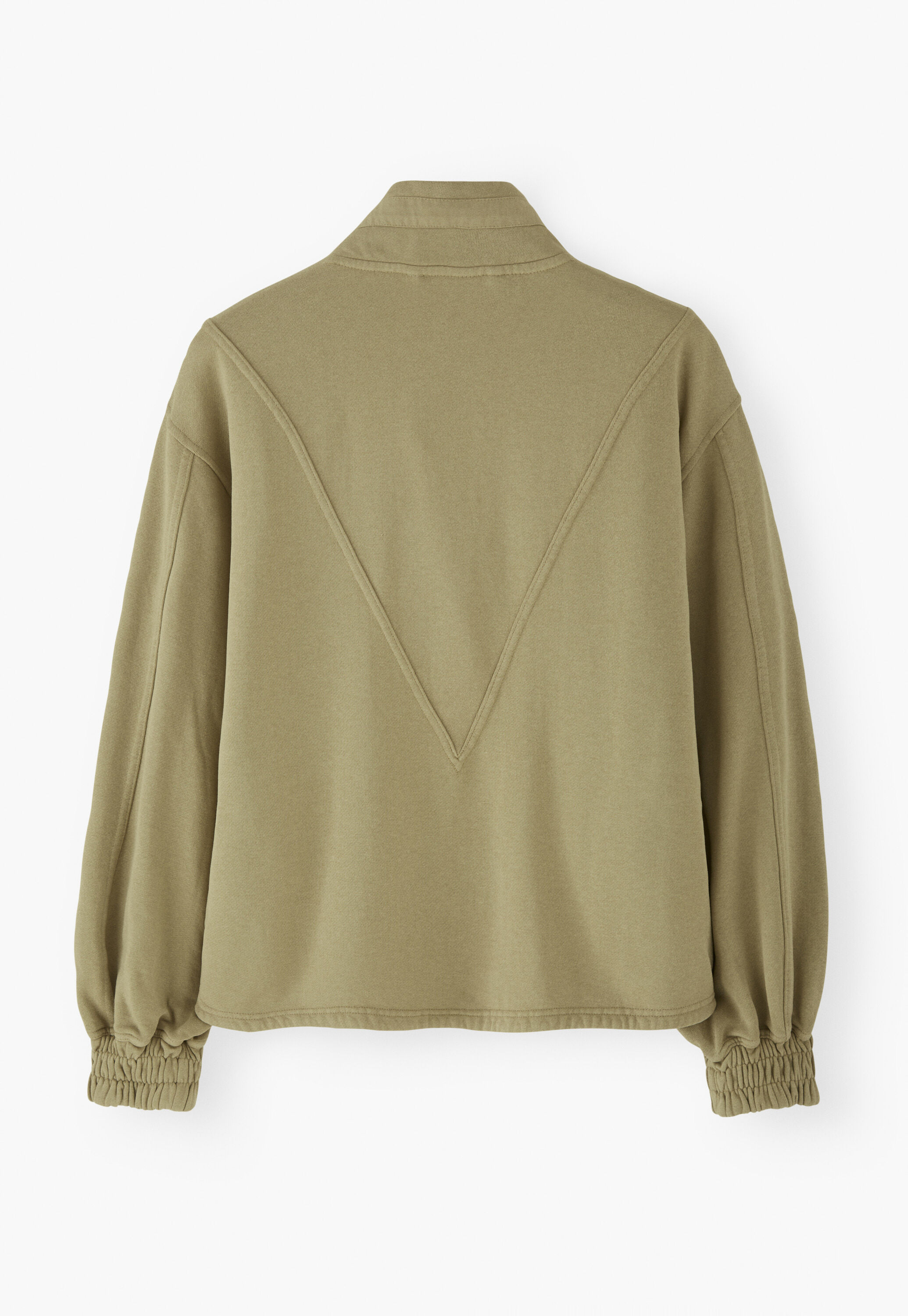 High-neck jersey jacket