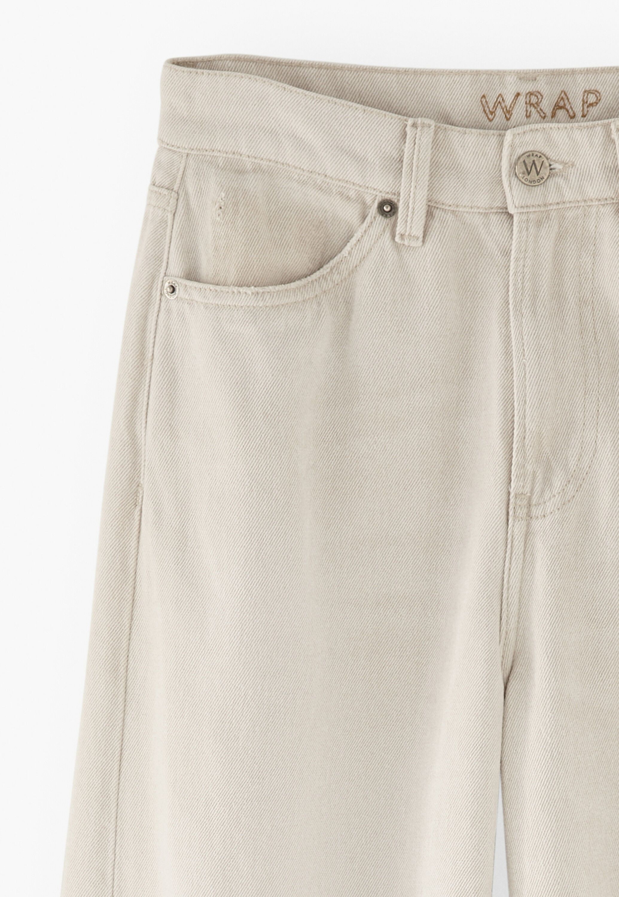 Mid-rise wide-leg jeans
