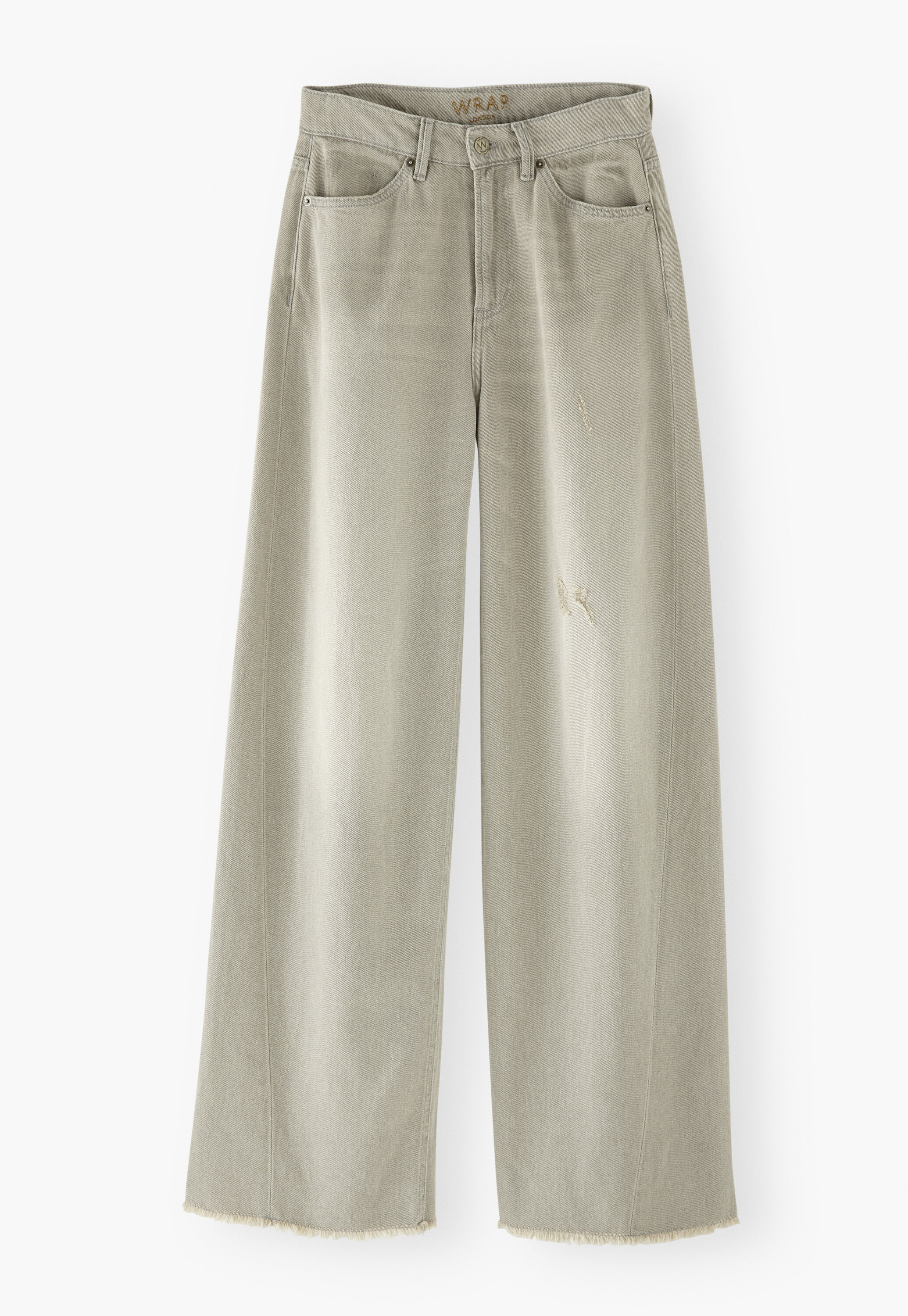 Mid-rise wide-leg jeans