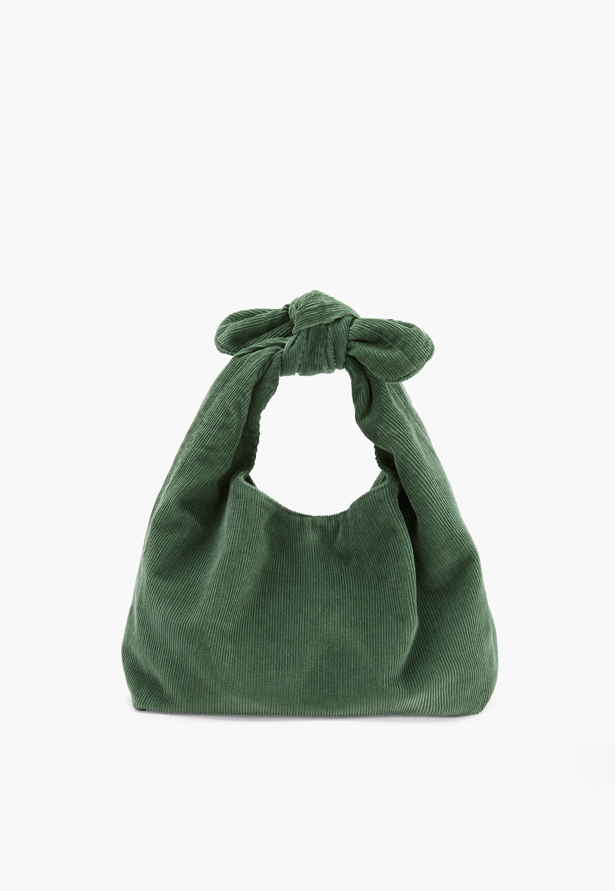 Cord tie-handle bag
