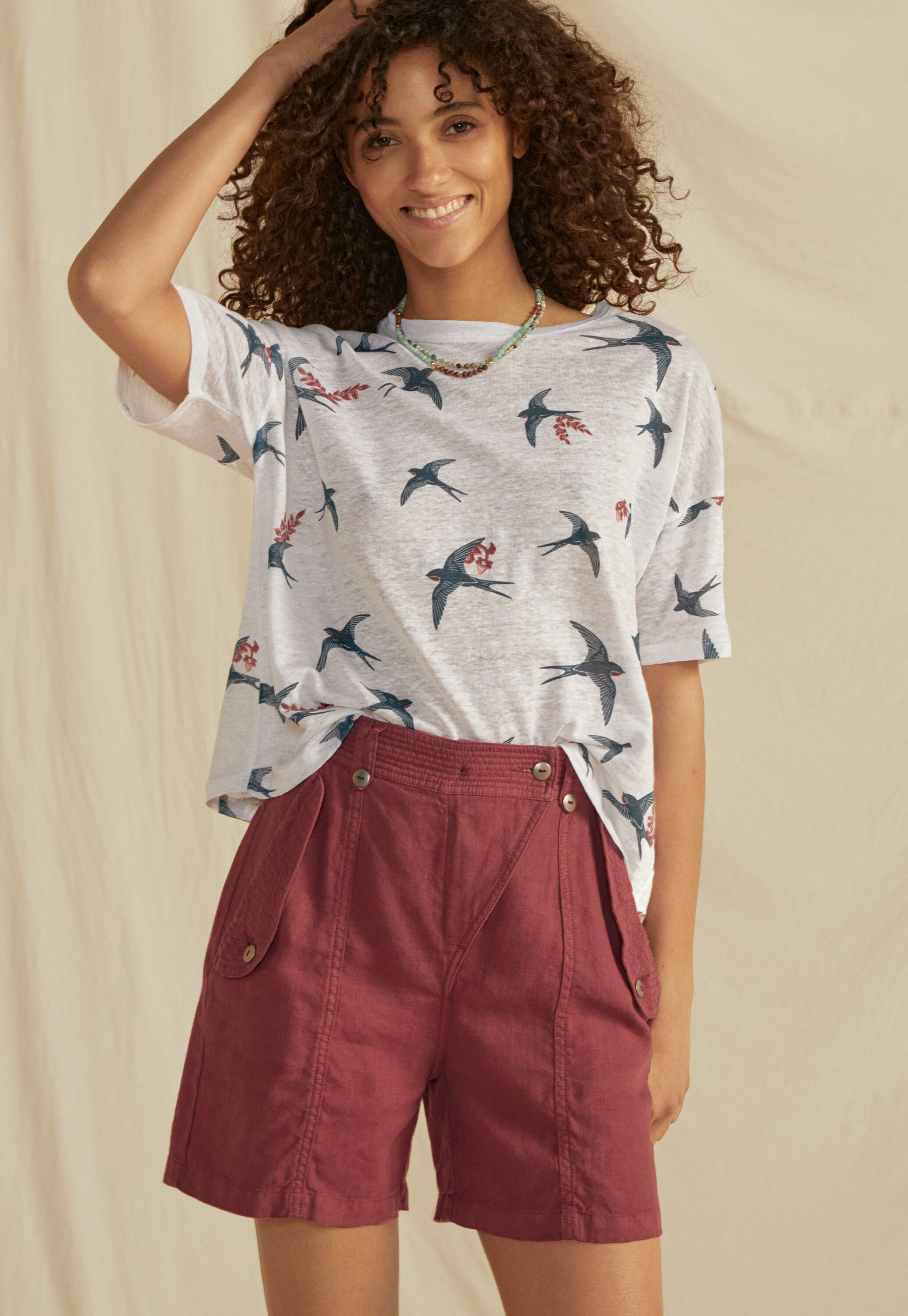 Flap-pocket shorts