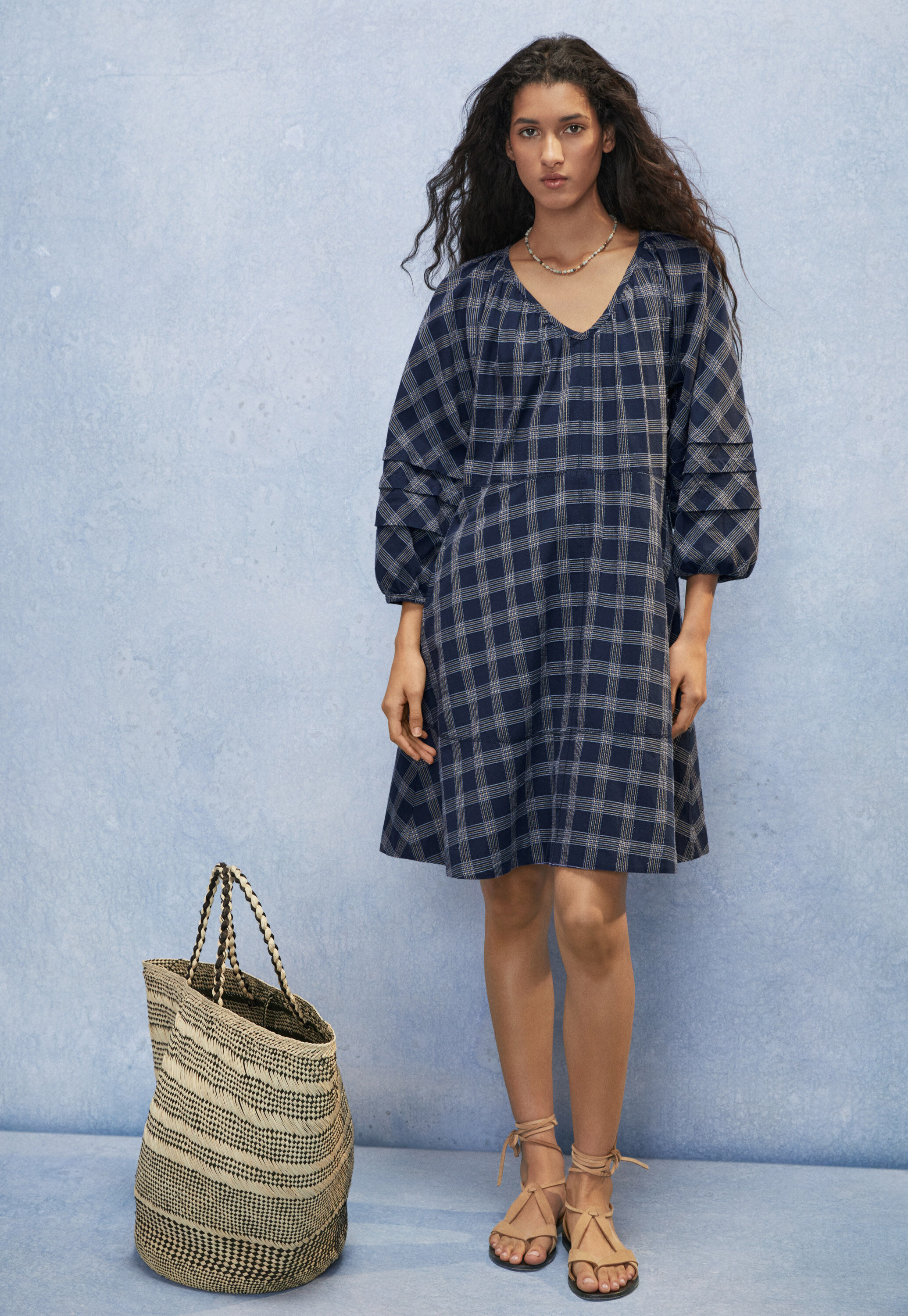 Checked dress