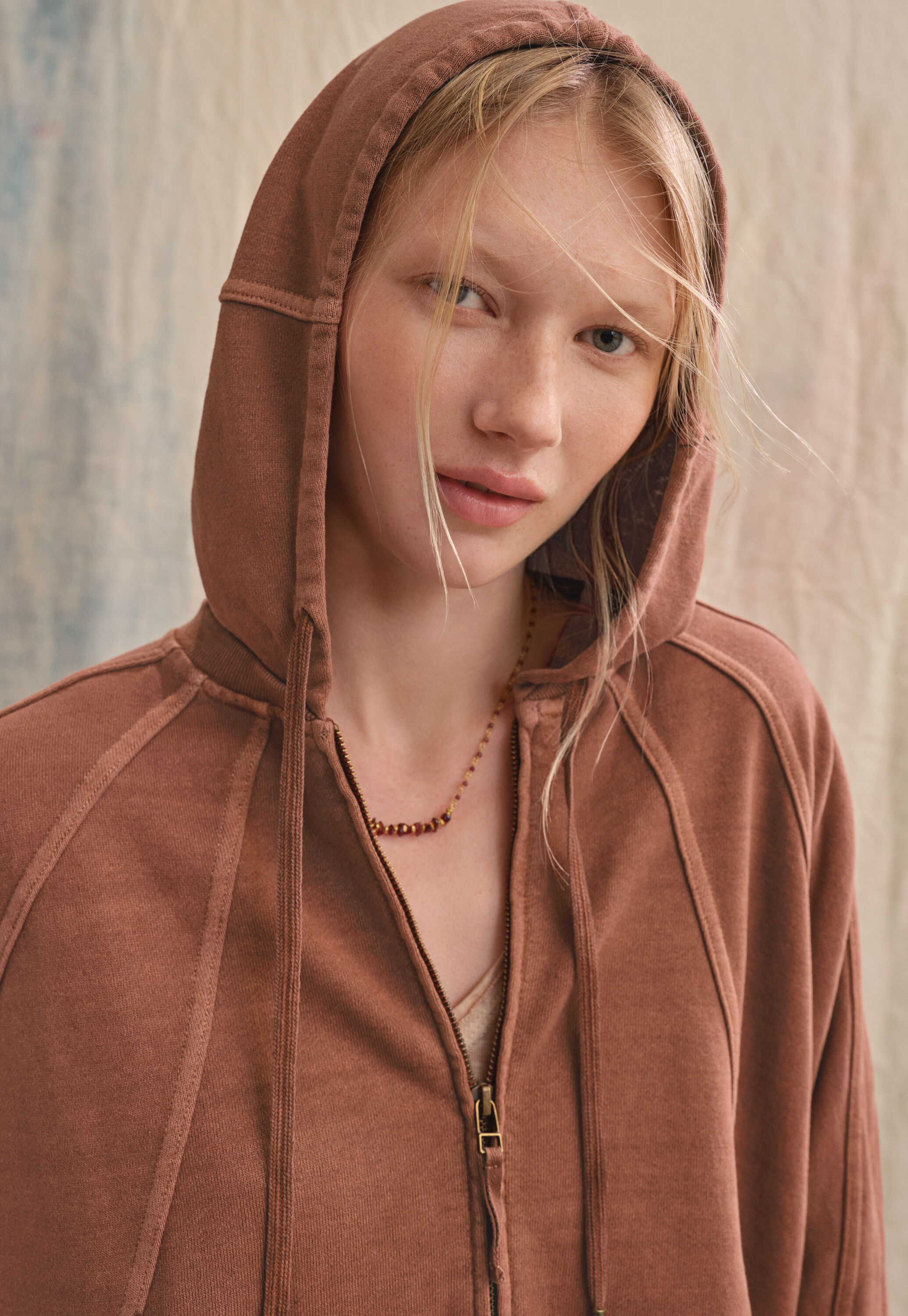 Zip-up hoodie