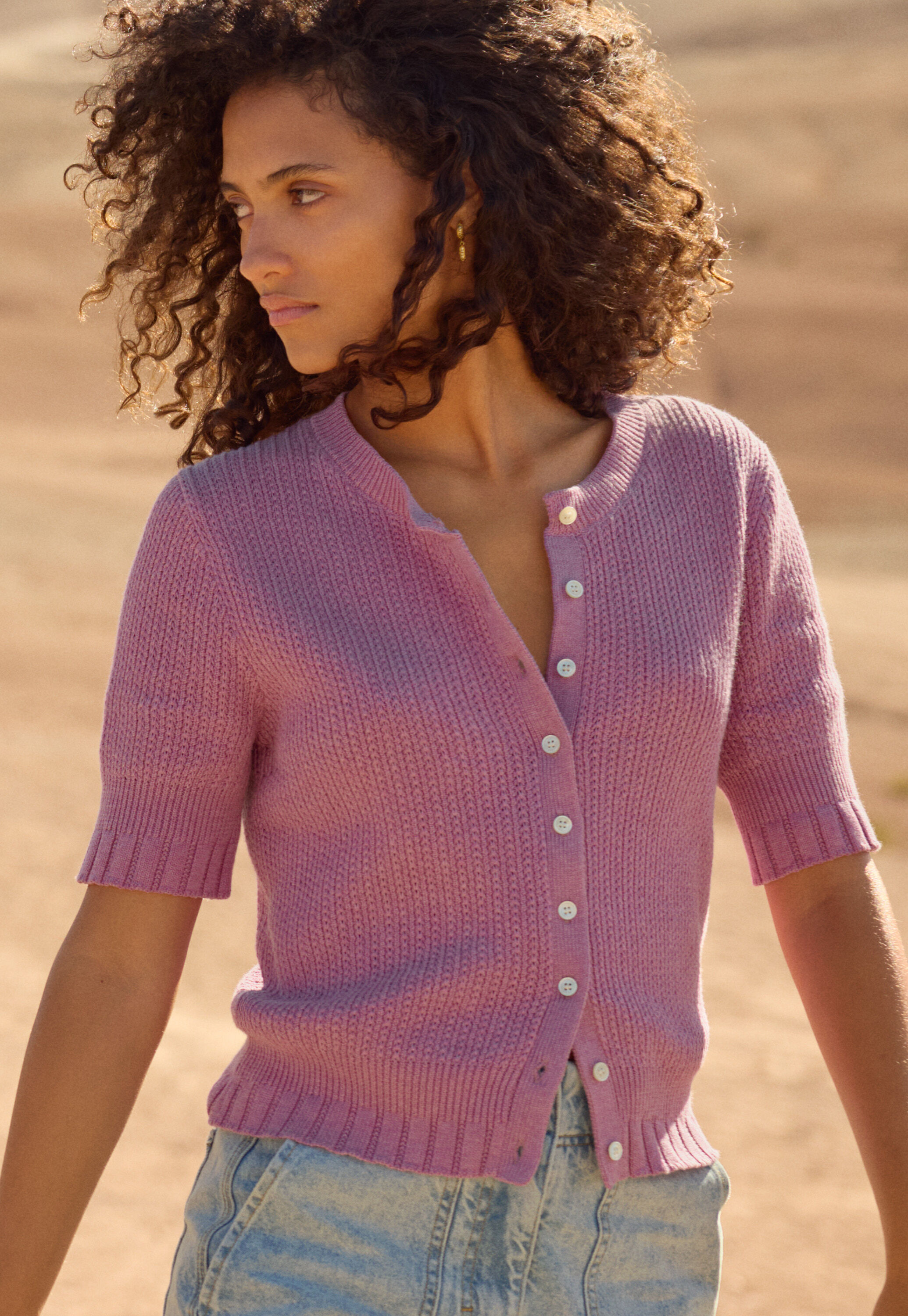 Tuck-stitch sweater