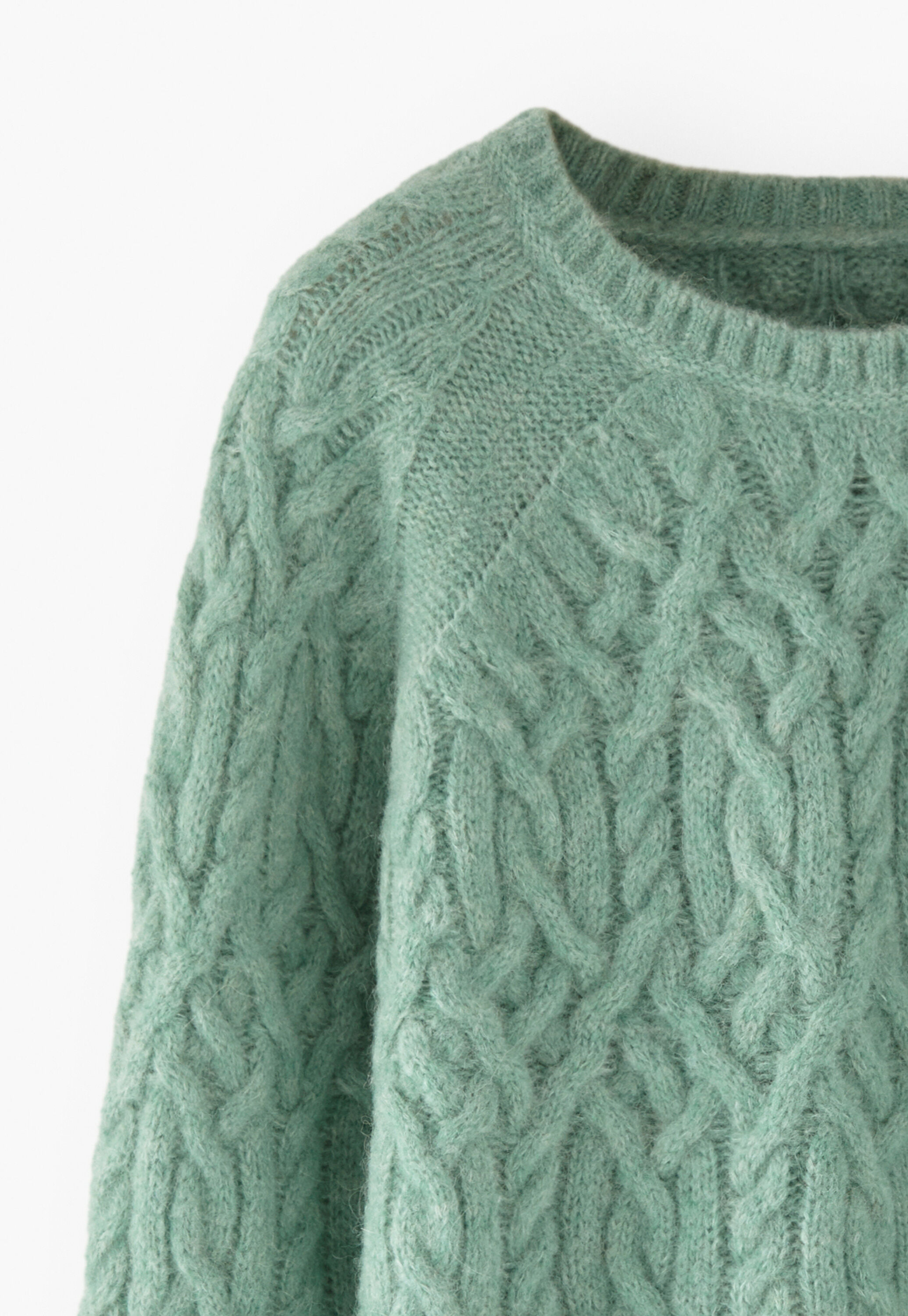 Cable-stitch sweater