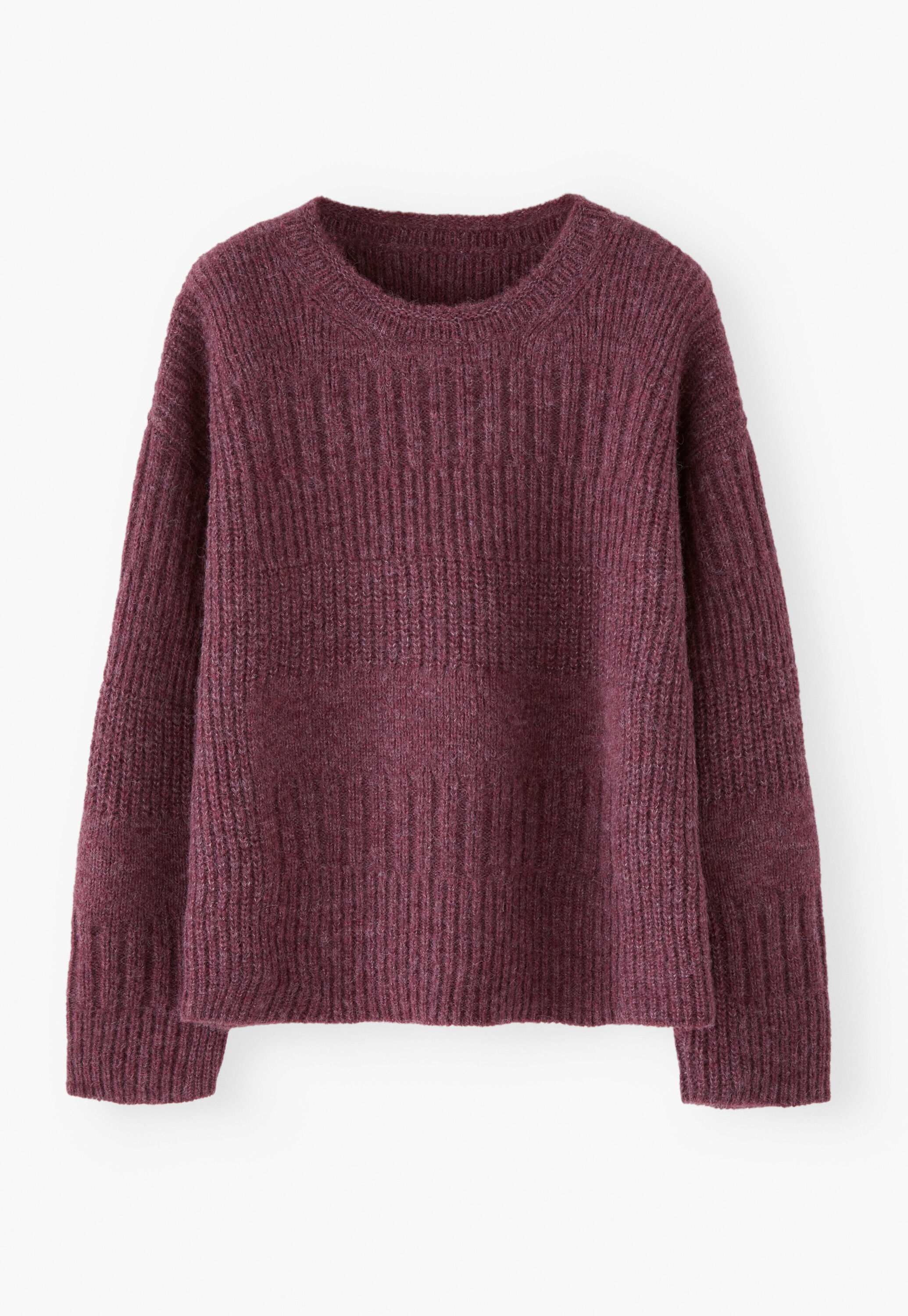 Rib-stitch sweater