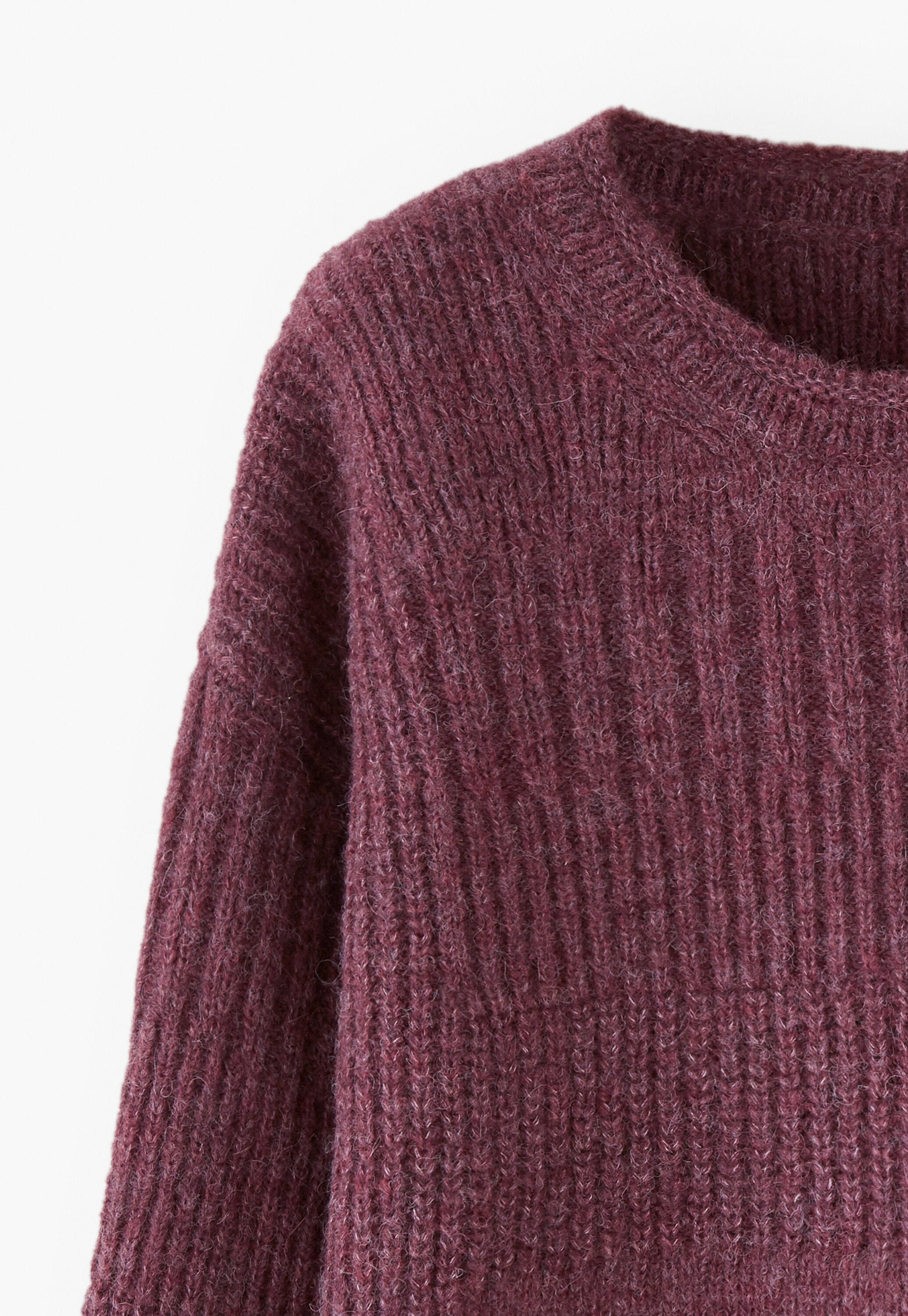 Rib-stitch sweater