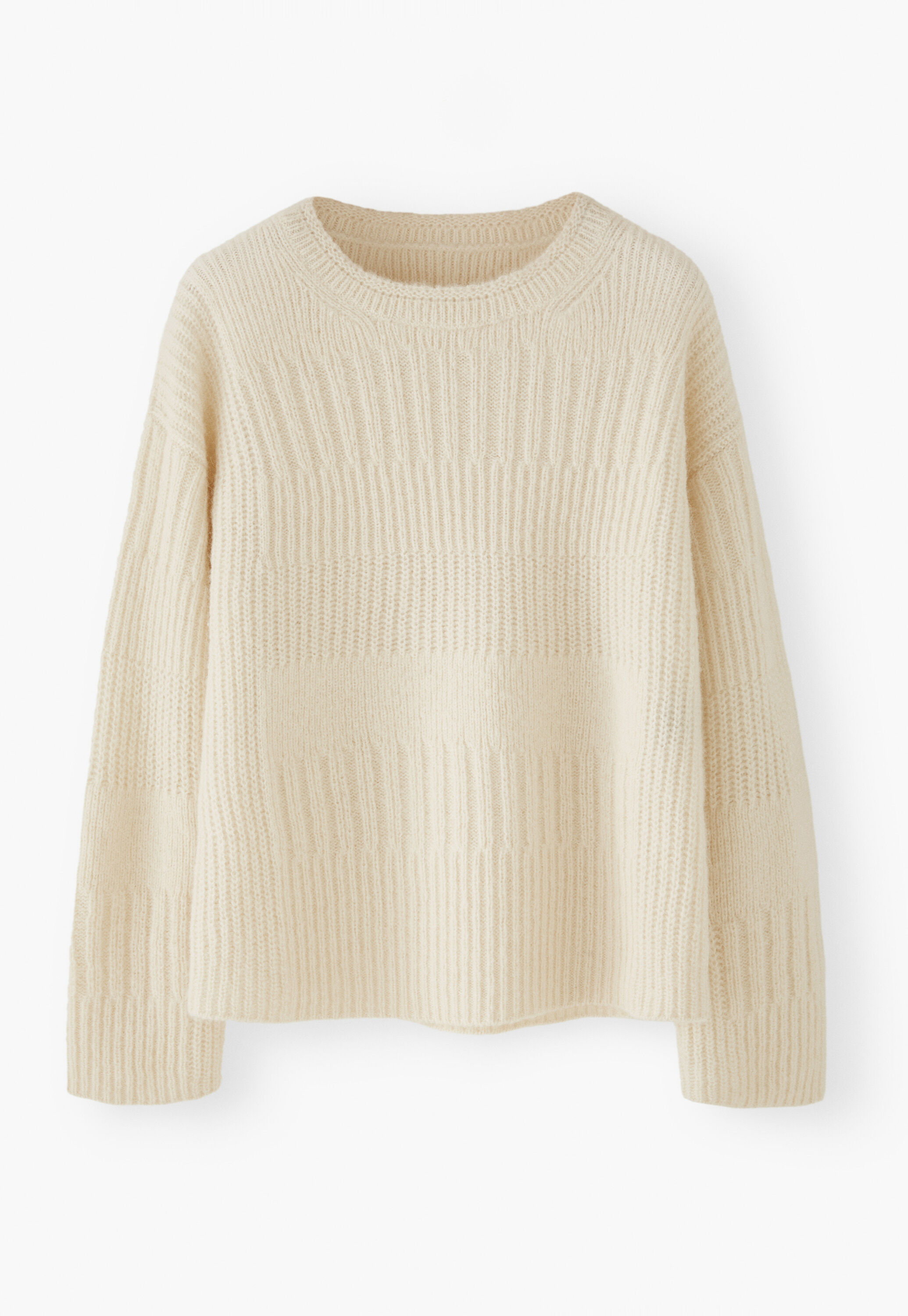 Rib-stitch sweater