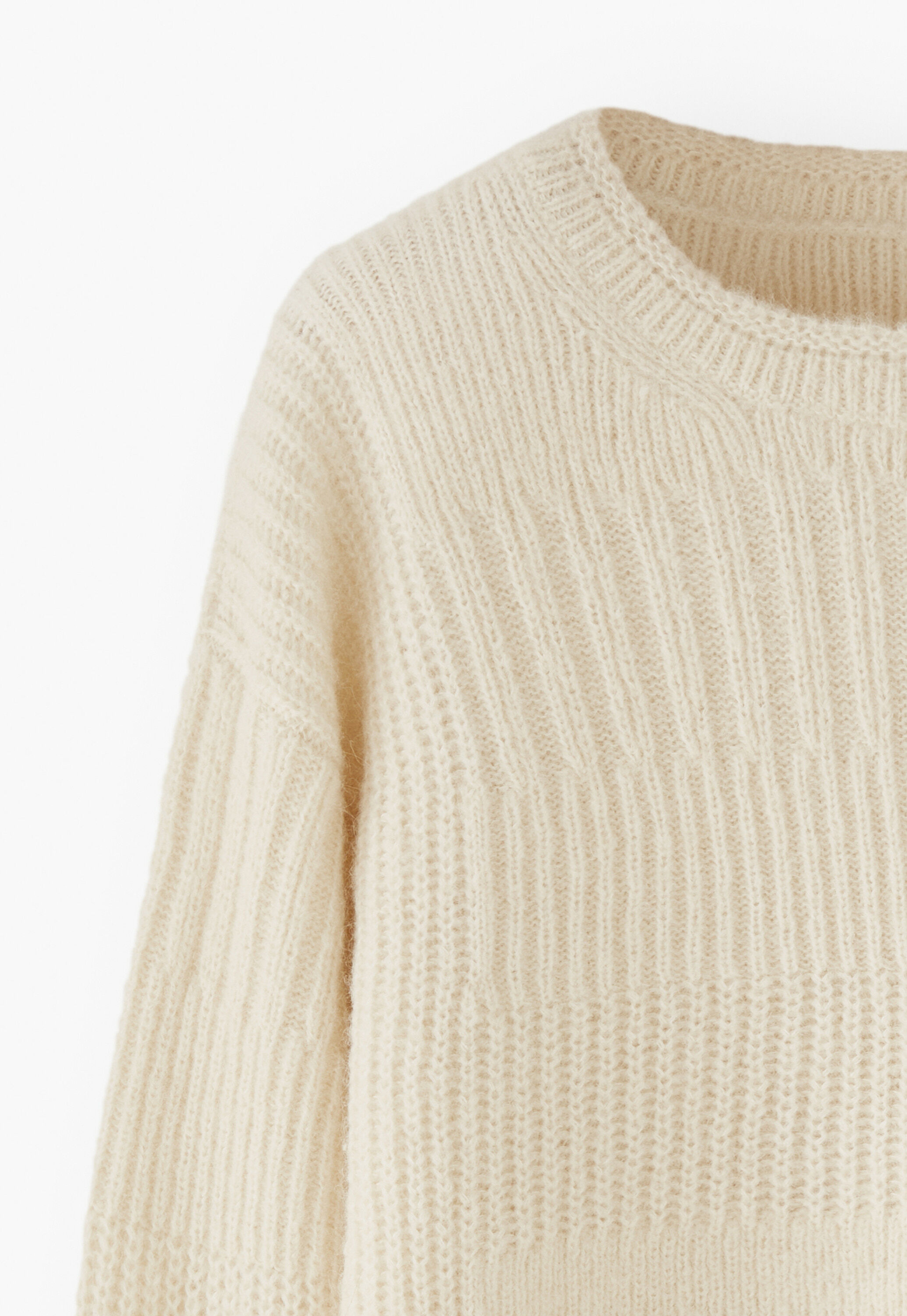 Rib-stitch sweater