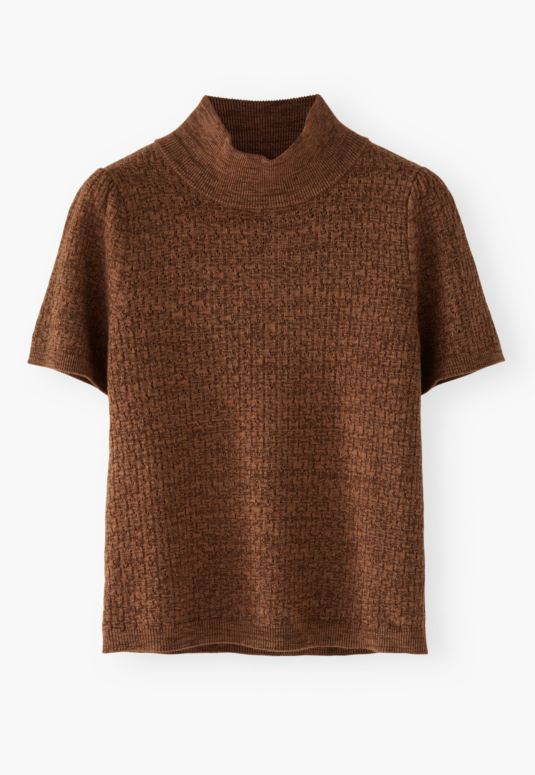 Pointelle-stitch sweater