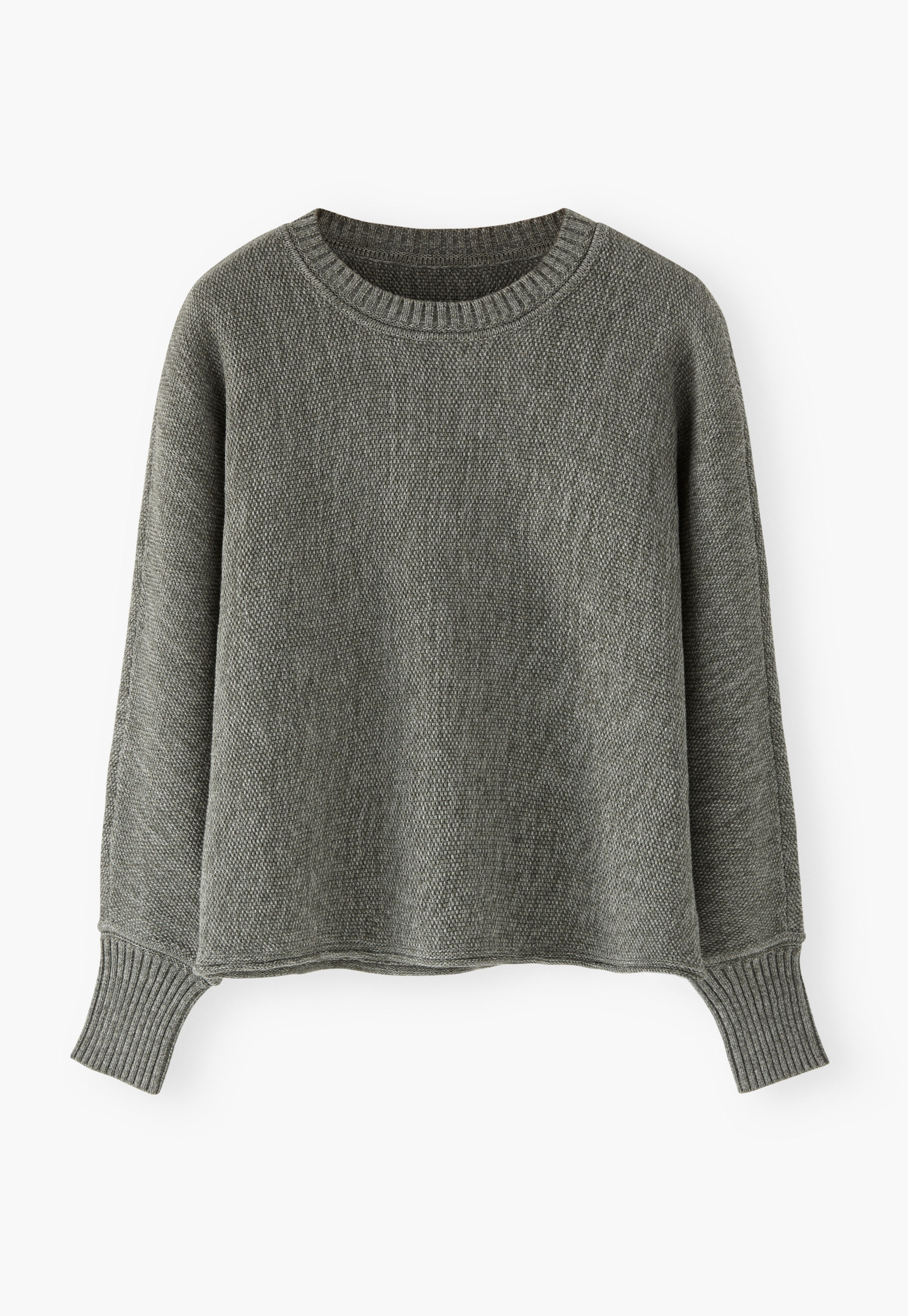 Moss-stitch sweater
